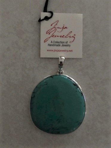 Turquoise Round Natural Blue Ex-large Pendant APD-5 Turquoise