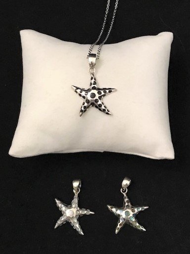 Sterling Silver Starfish Pendant APD-4-Starfish