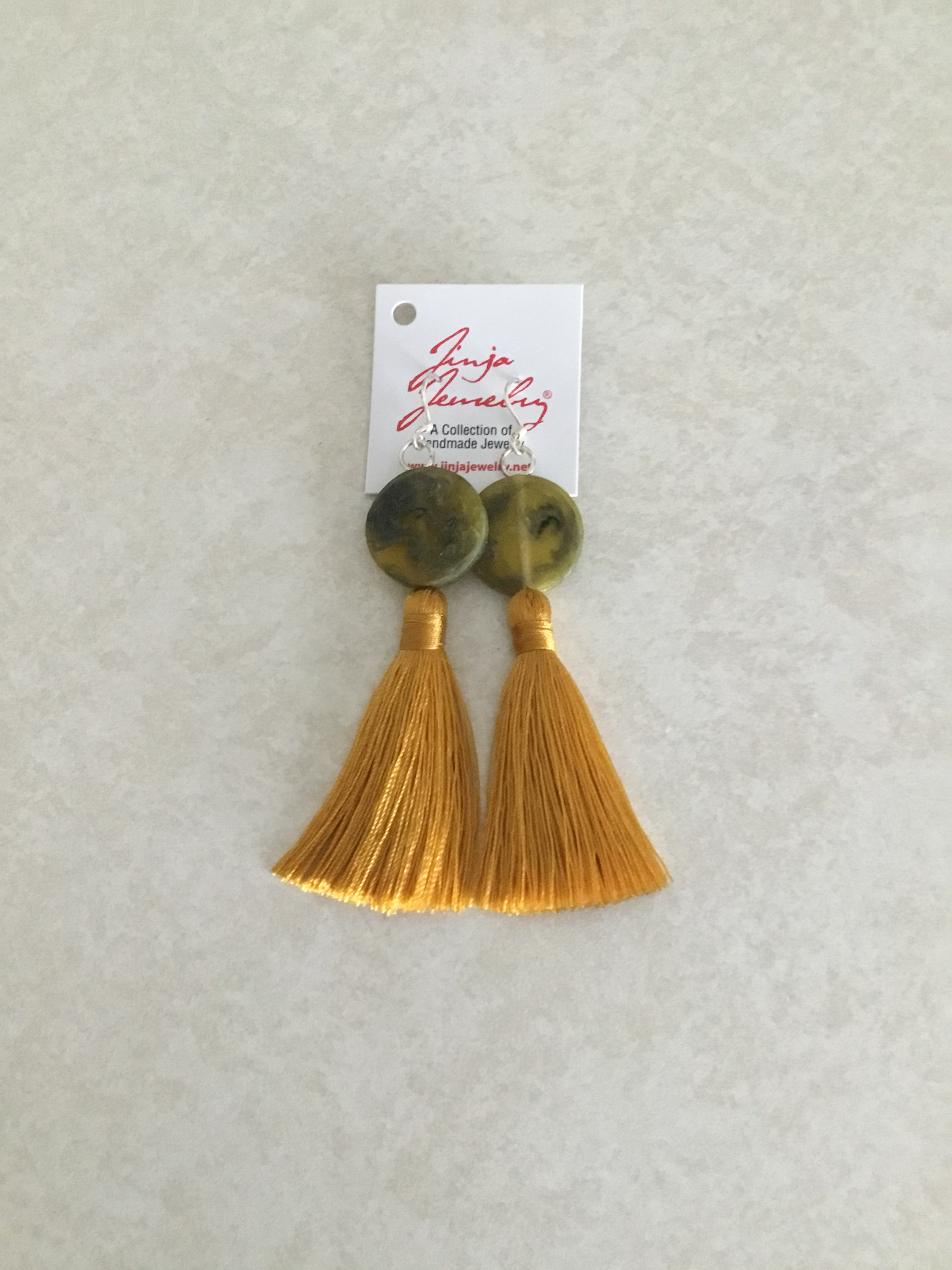 Antique Yellow with Gold Tassel