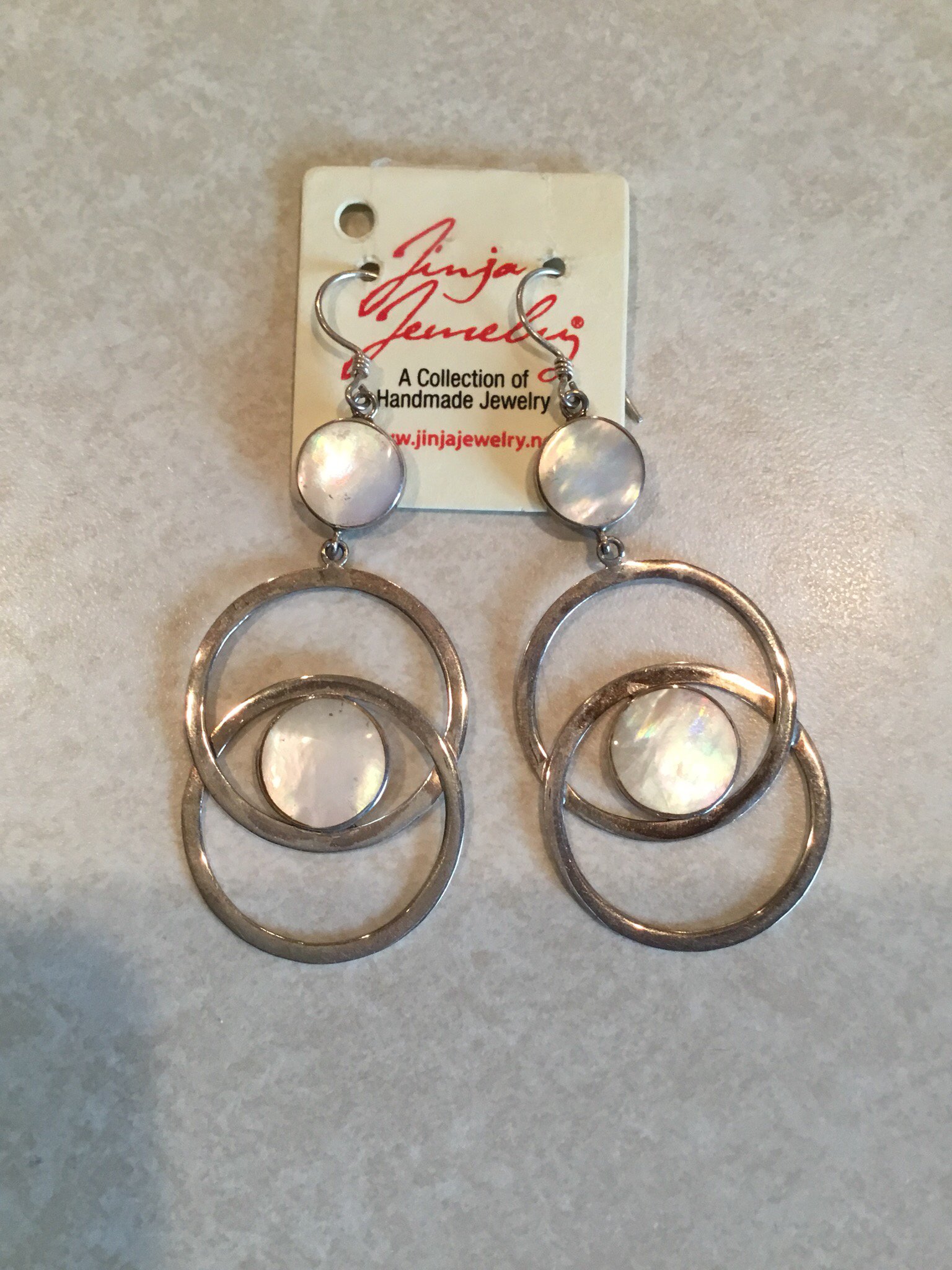 Sterling Silver Double Loop Earrings ER-09029