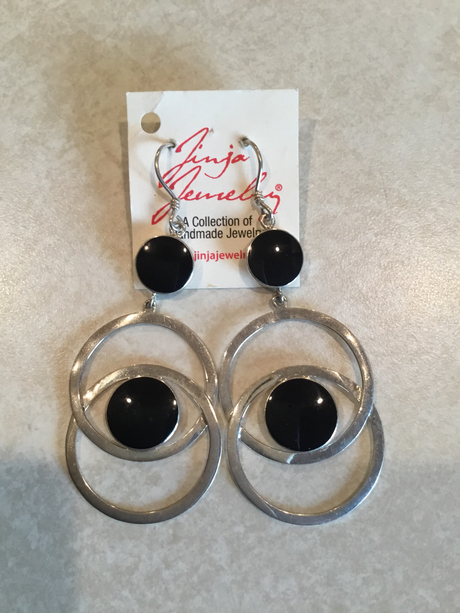 Sterling Silver Double Loop Earrings