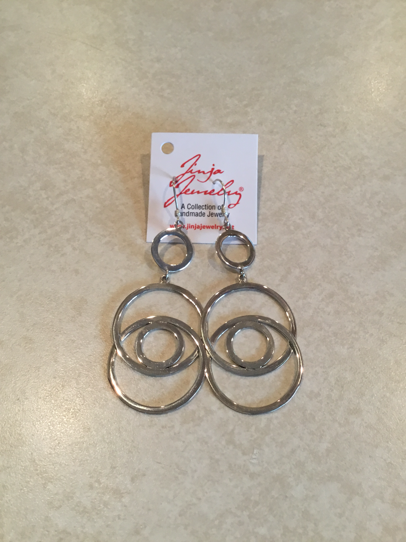 Sterling Silver Double Loop Earrings