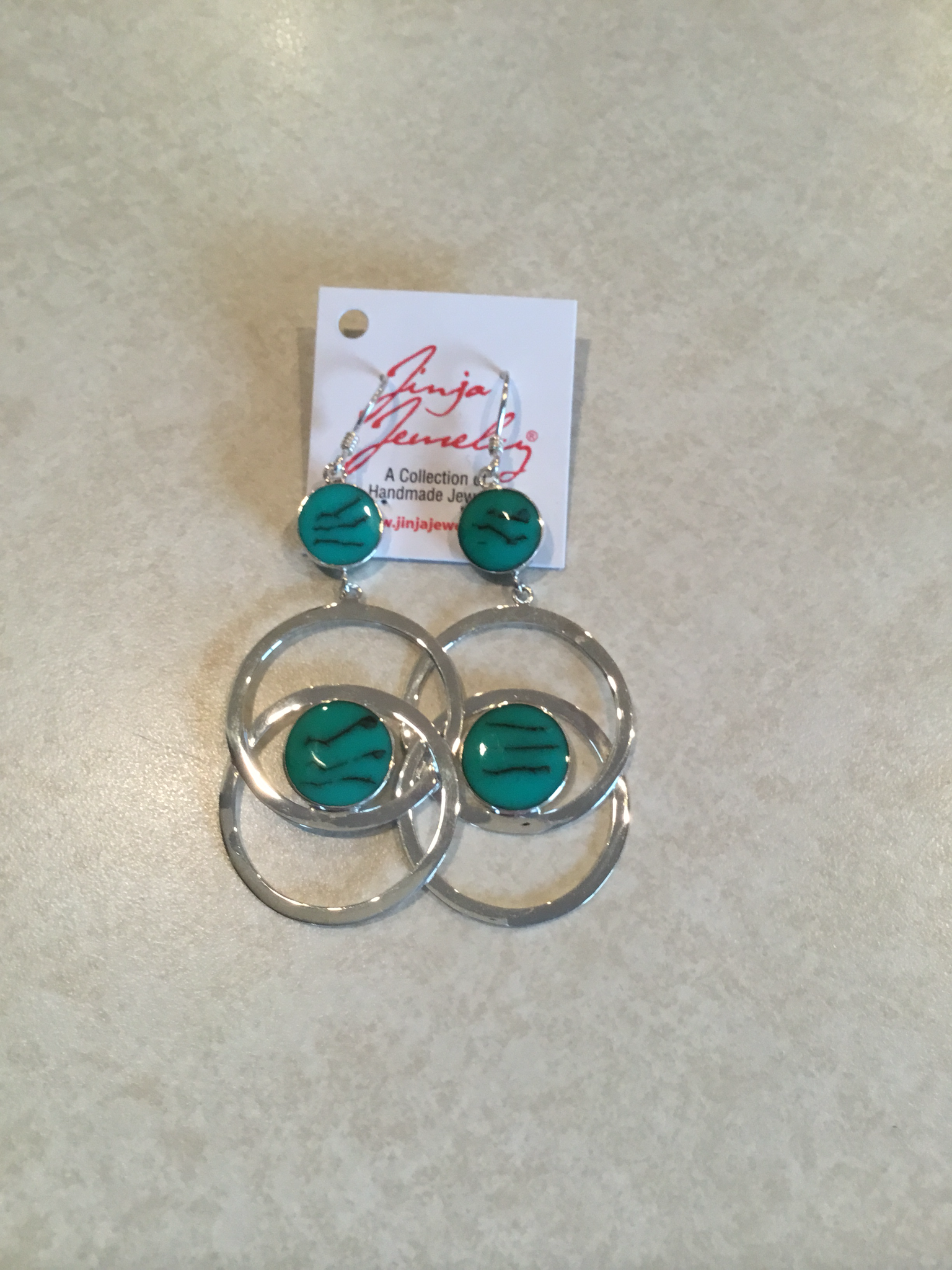 Sterling Silver Double Loop Earrings