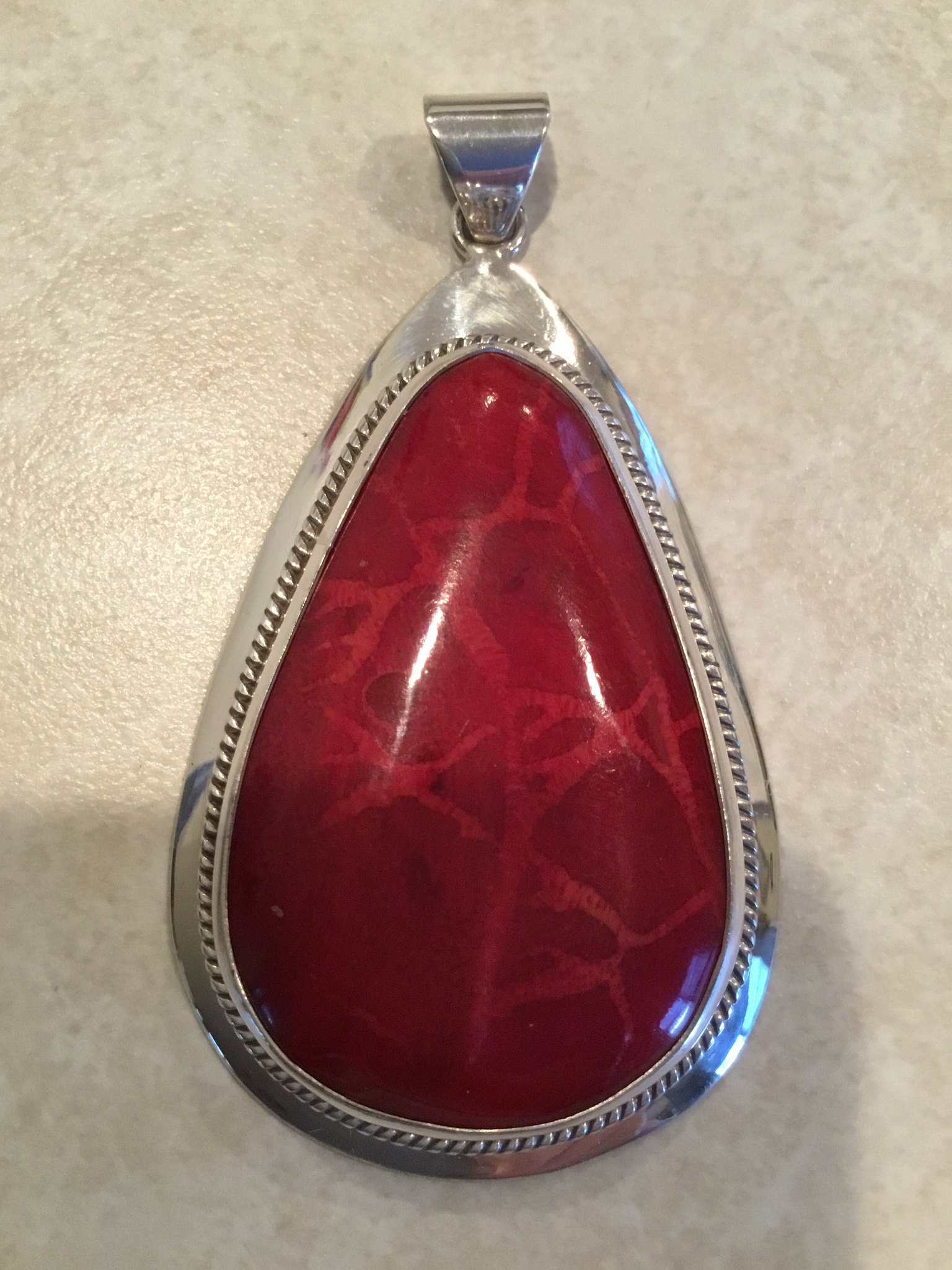 Sterling Silver Native Look Pendant