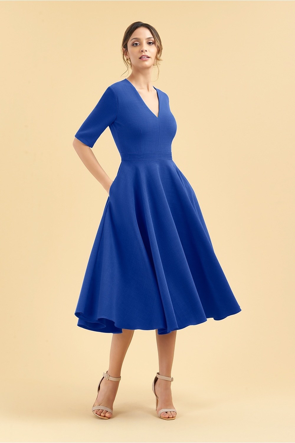 Myla Dress in Cobalt Blue PDCDRMYLABLUE
