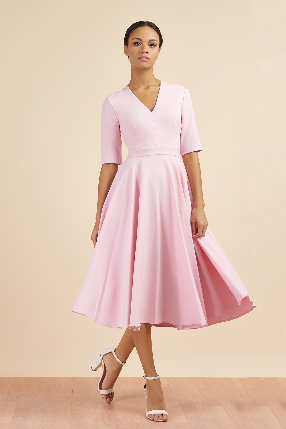 Myla Dress in Pale Pink