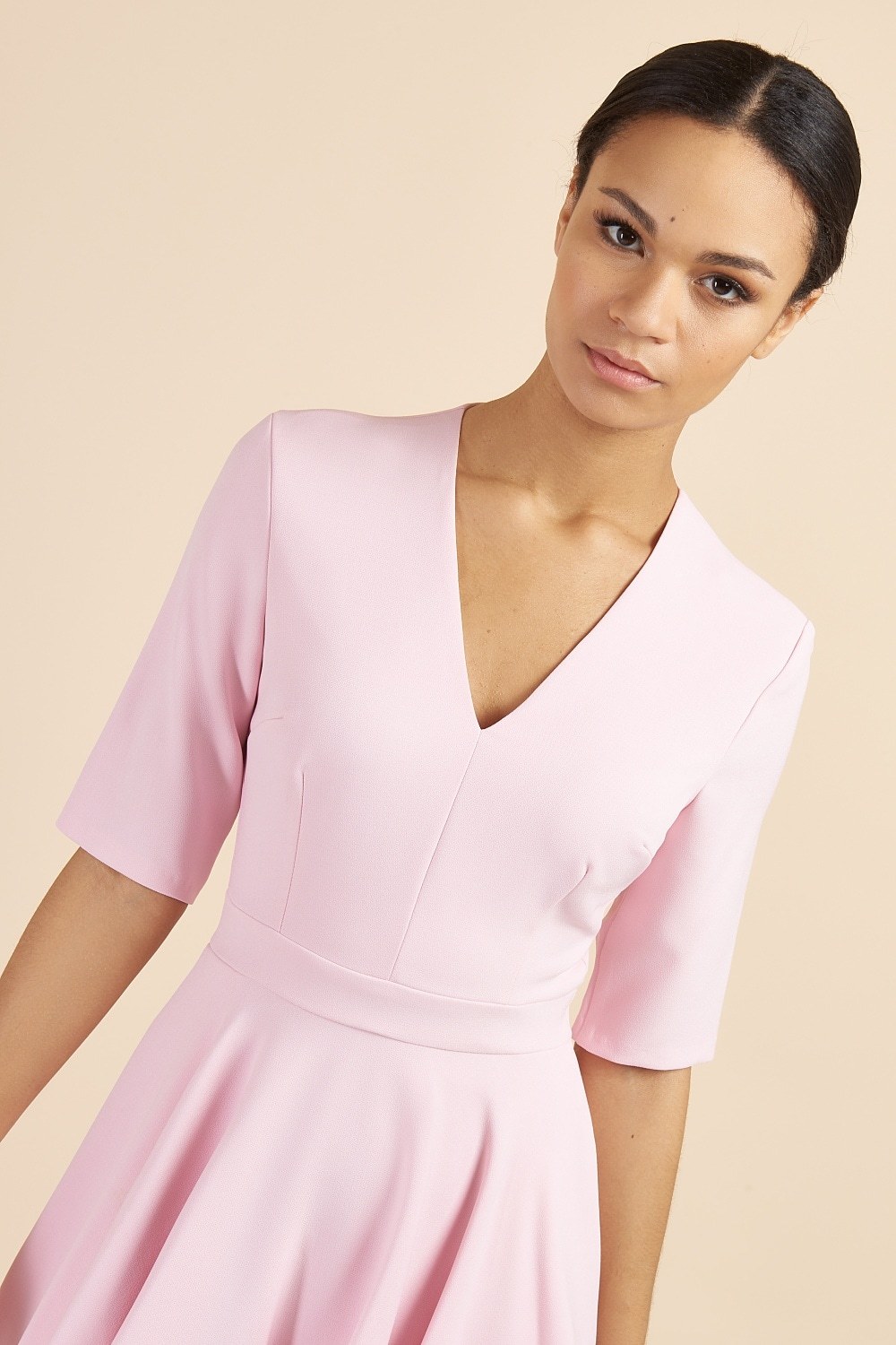 Myla Dress in Pale Pink