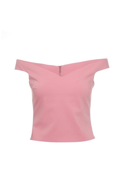 Bardot Bust Top Pink