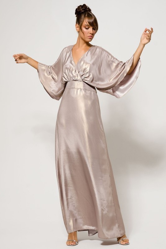 Maxi Dress Cape Sleeve ACCDR3511