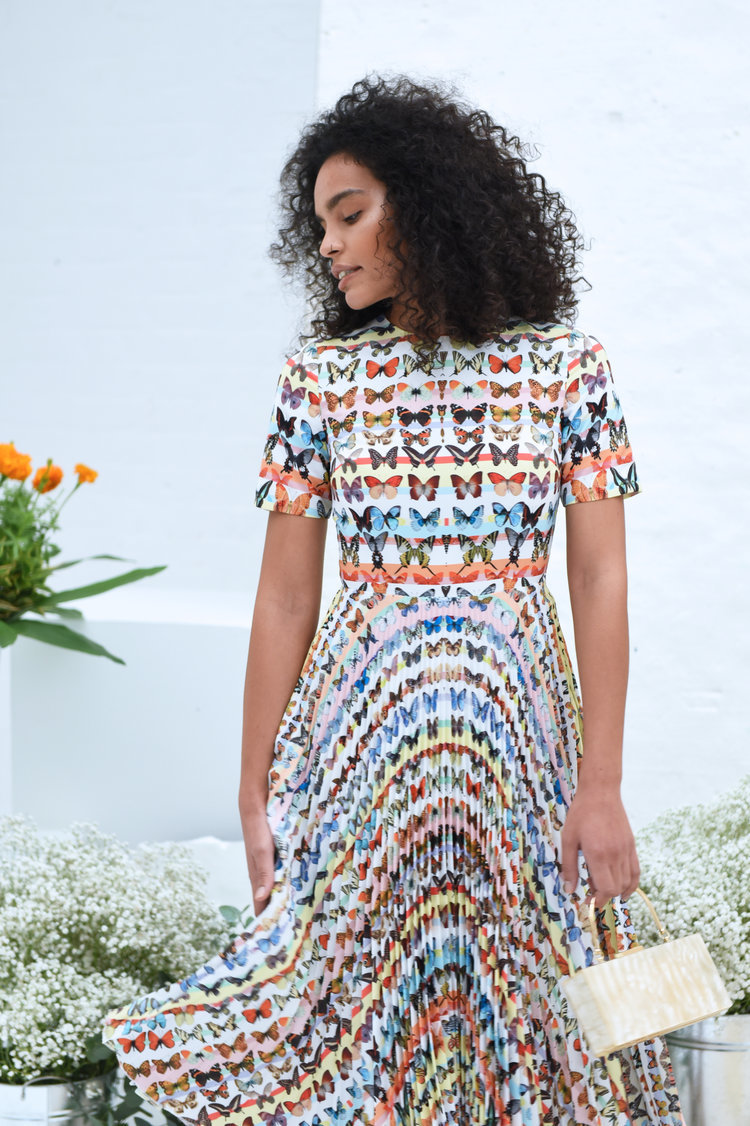 Vogue Dress in Butterfly Print