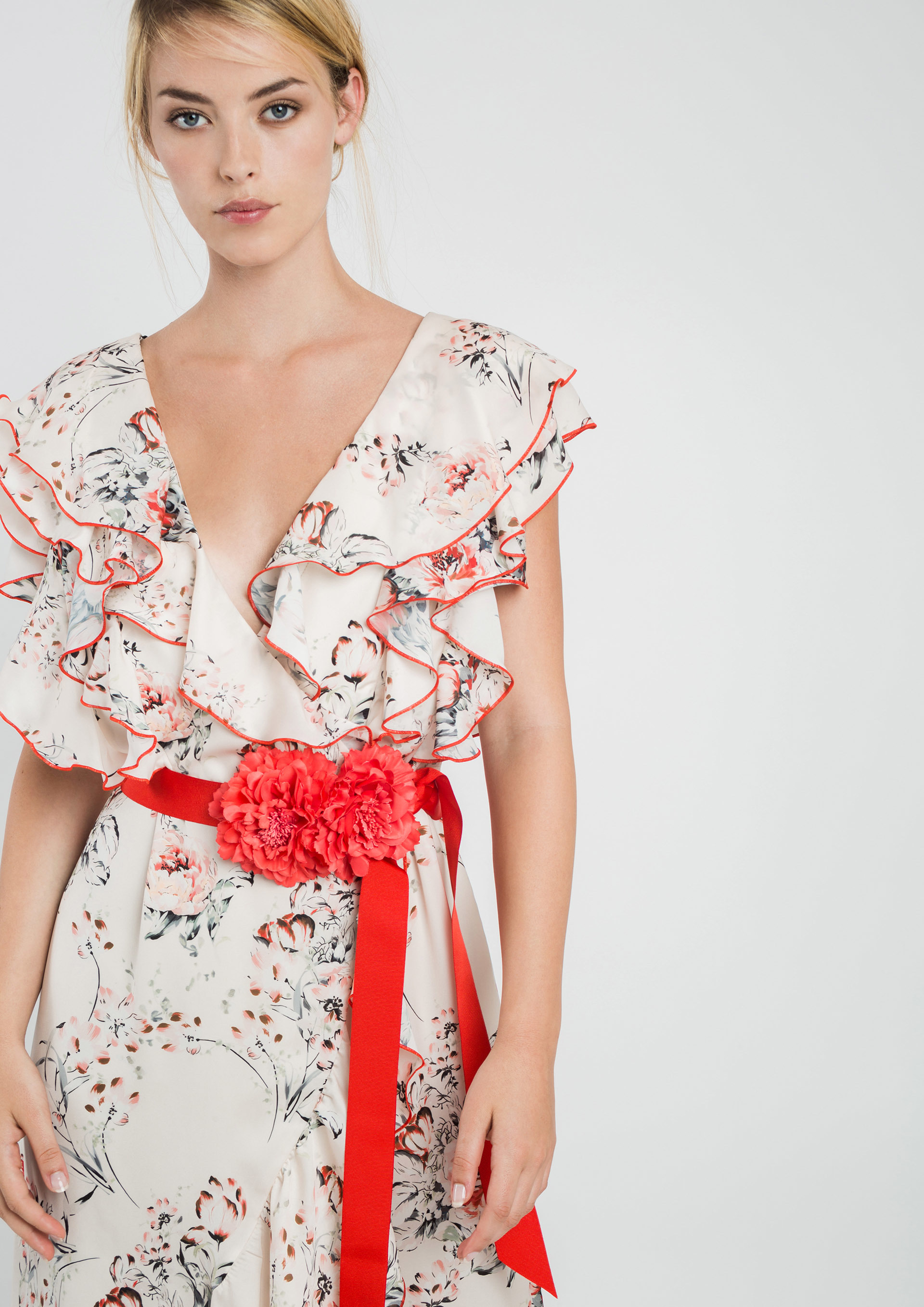 Midi Floral Print Dress