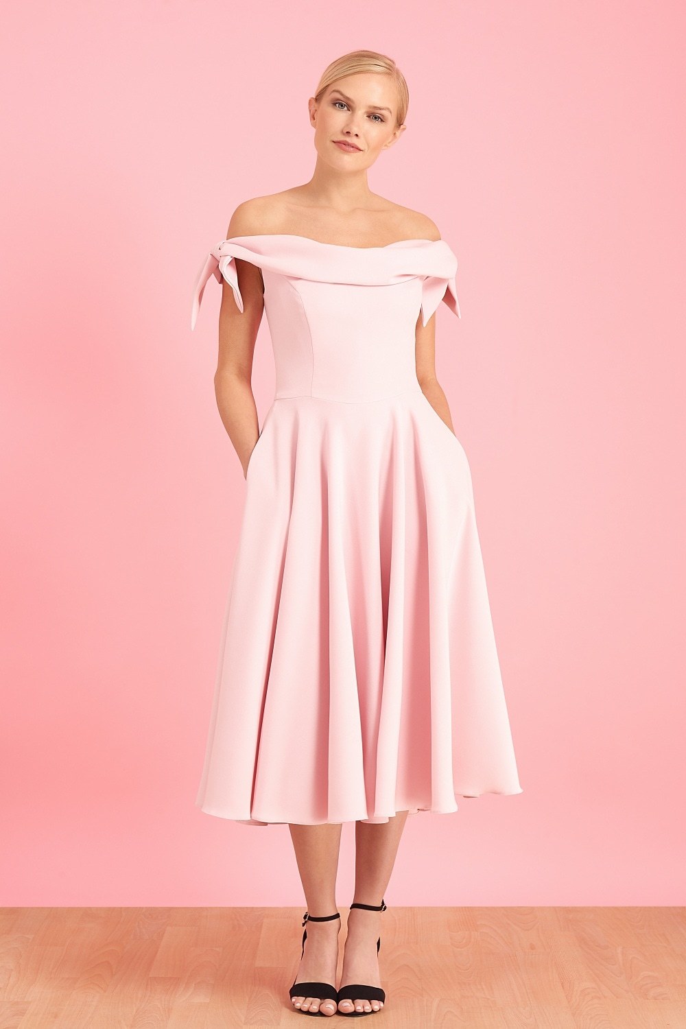 Tilly Prom Dress in Pale Pink PDCDRTILPROPPINK
