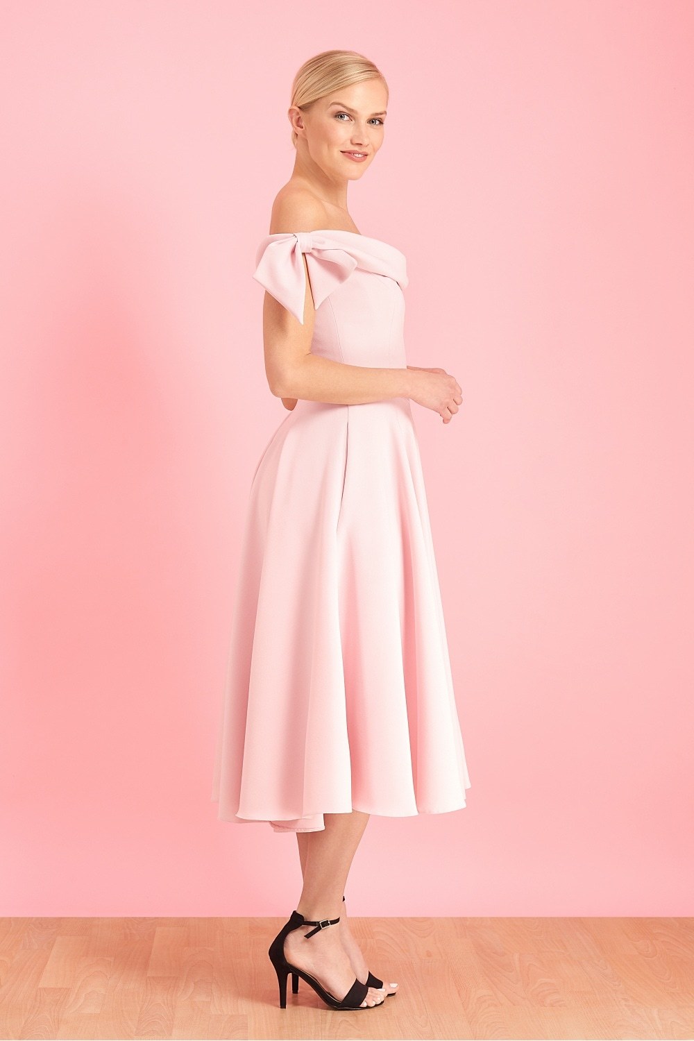 Tilly Prom Dress in Pale Pink