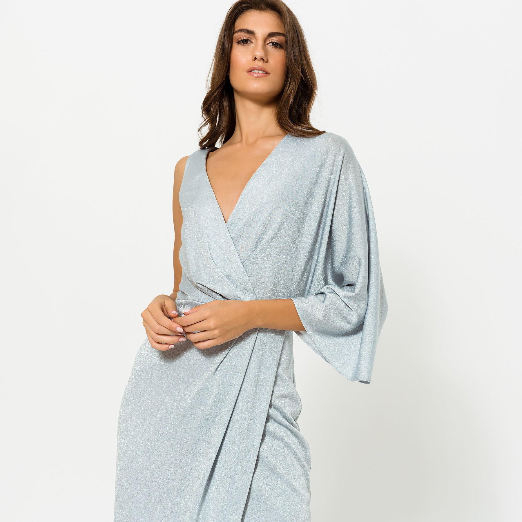 Glitter Maxi with one Sleeve