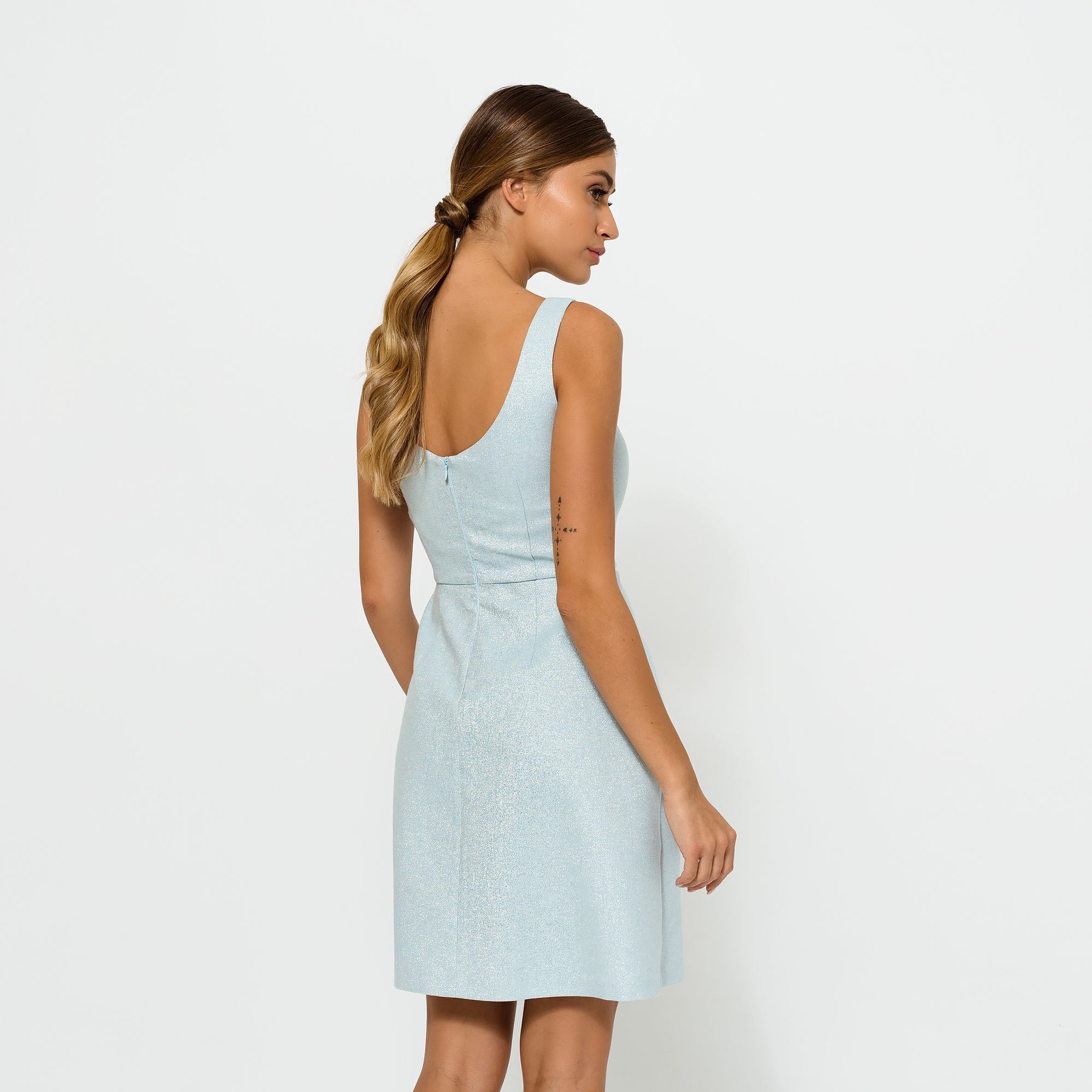 Beautiful Glitter Dress with Button Down Front