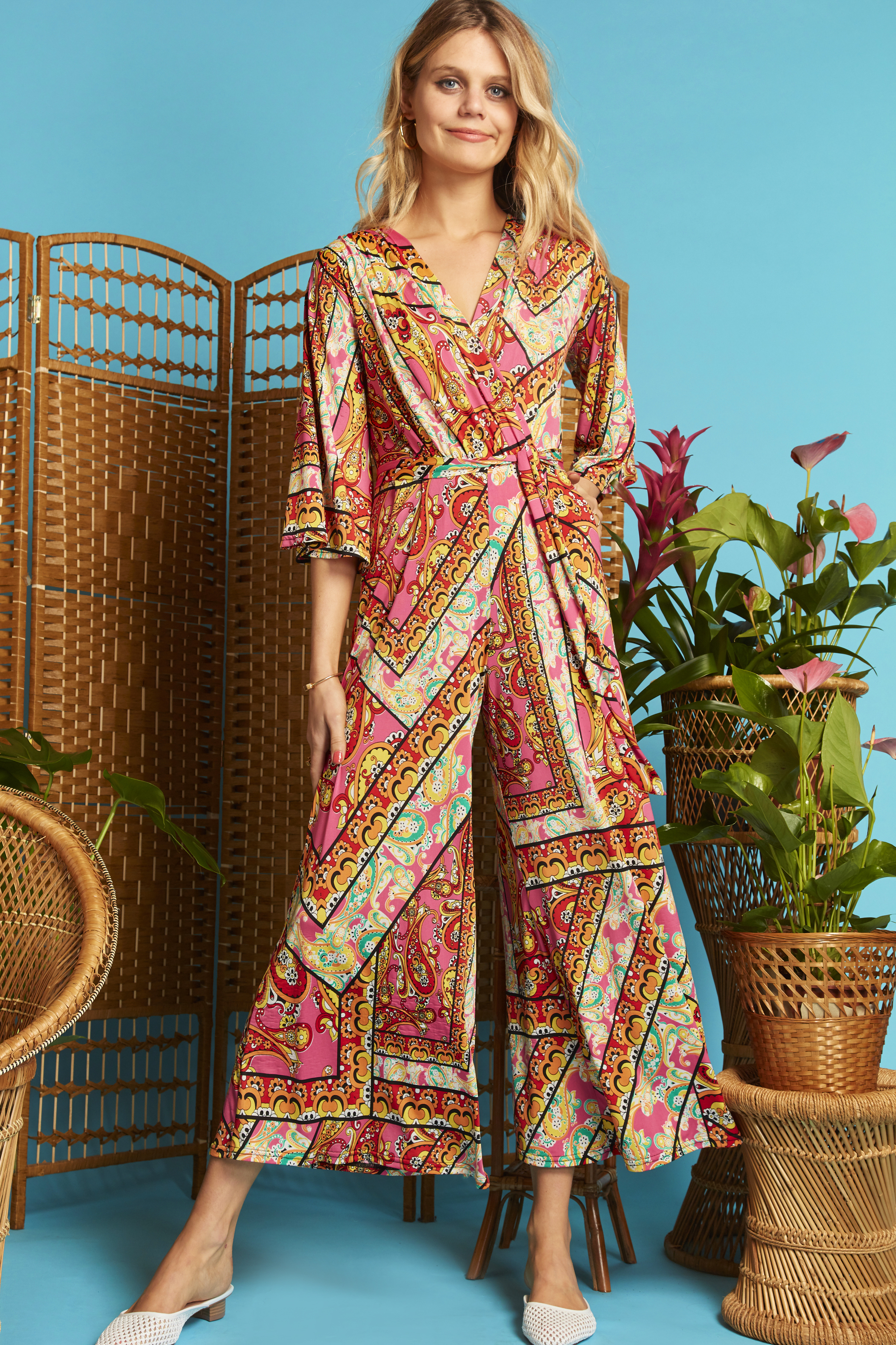 Laurie Jumpsuit in Deia Pink Colour