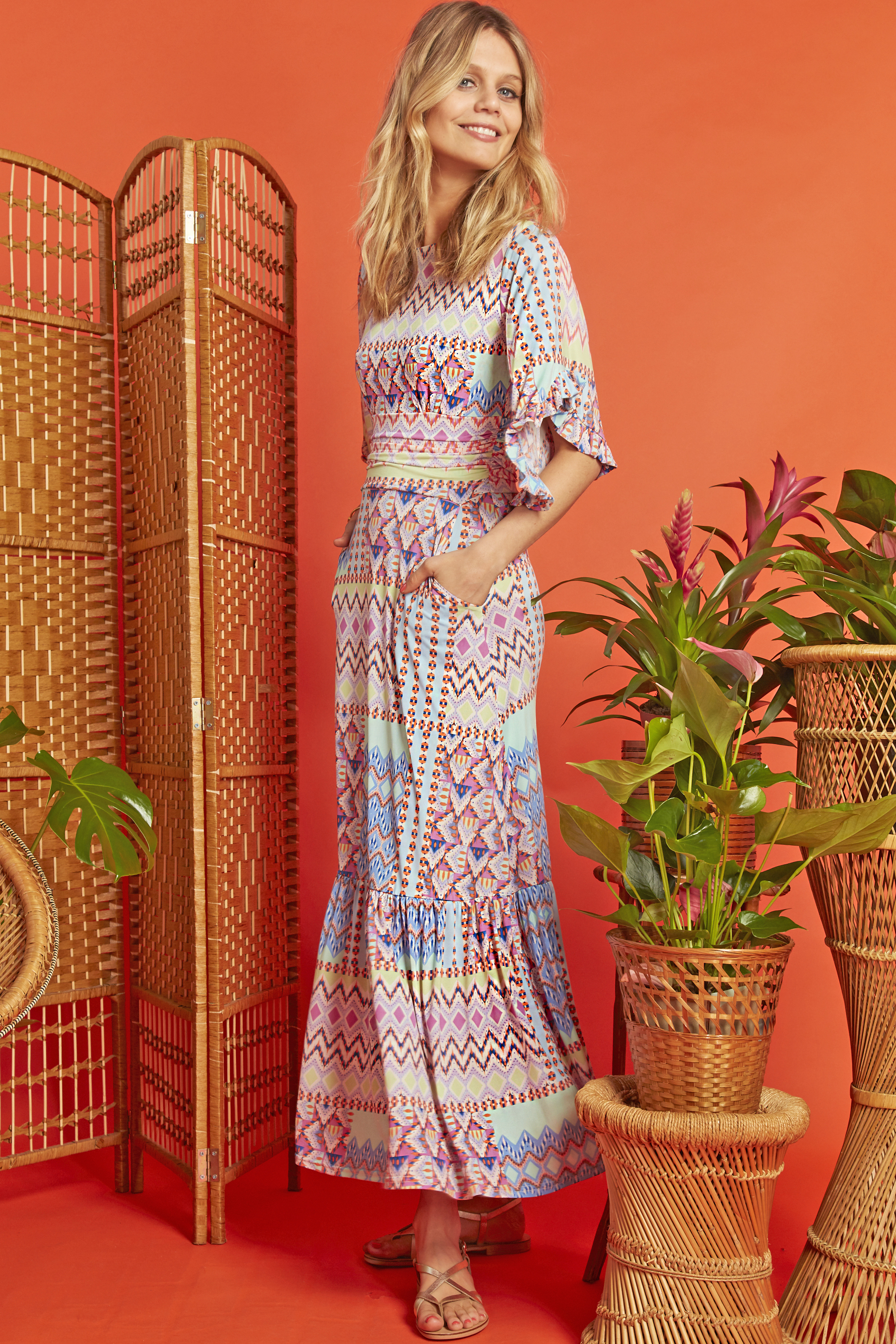 Gabriella Maxi Dress in Valdemossa ONJDRGABRIELLA