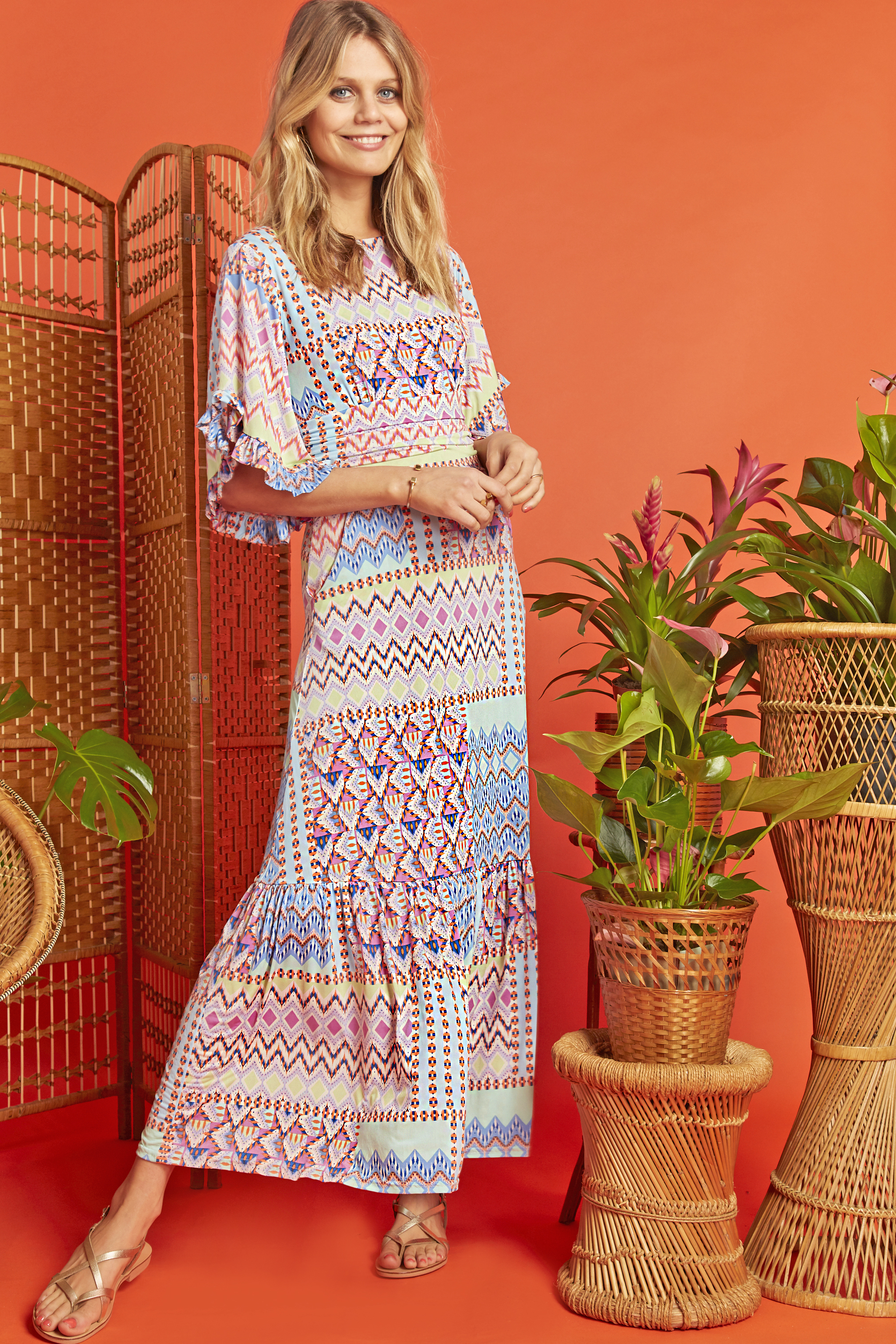 Gabriella Maxi Dress in Valdemossa