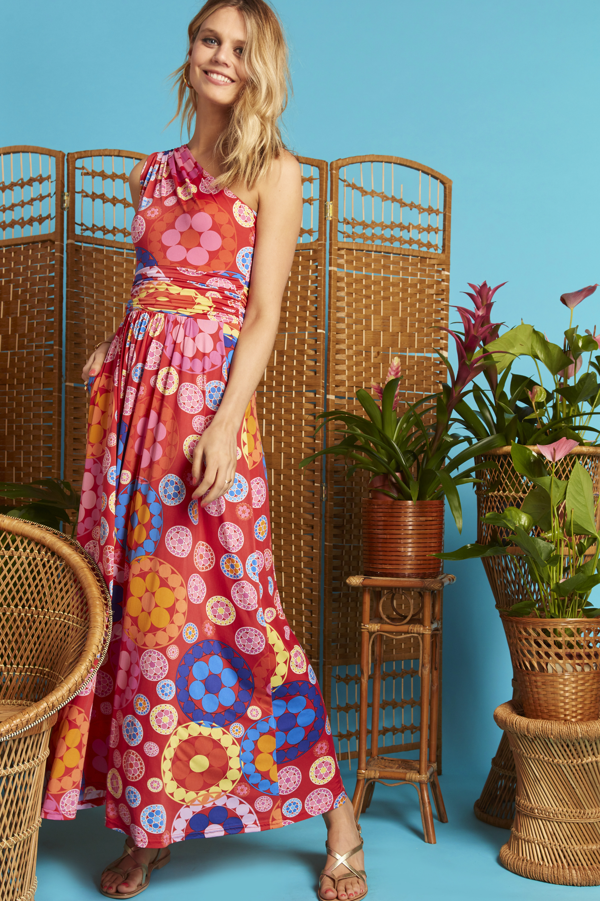 Rosa One Shoulder Dress in Daisy Print ONJDRESSROSADAISEY