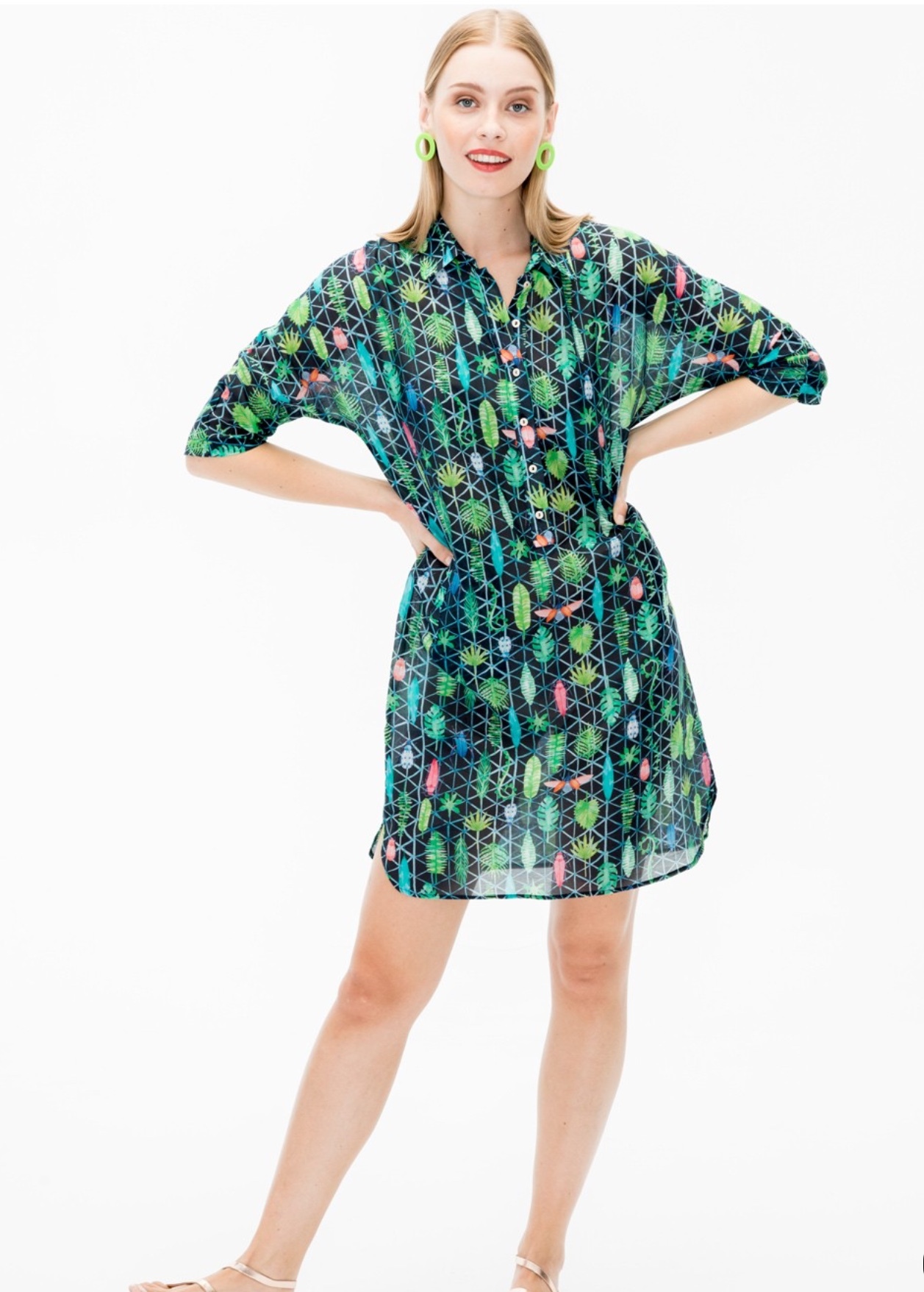 Rita Shirt Dress with Tie Belt VILAGALLORITA