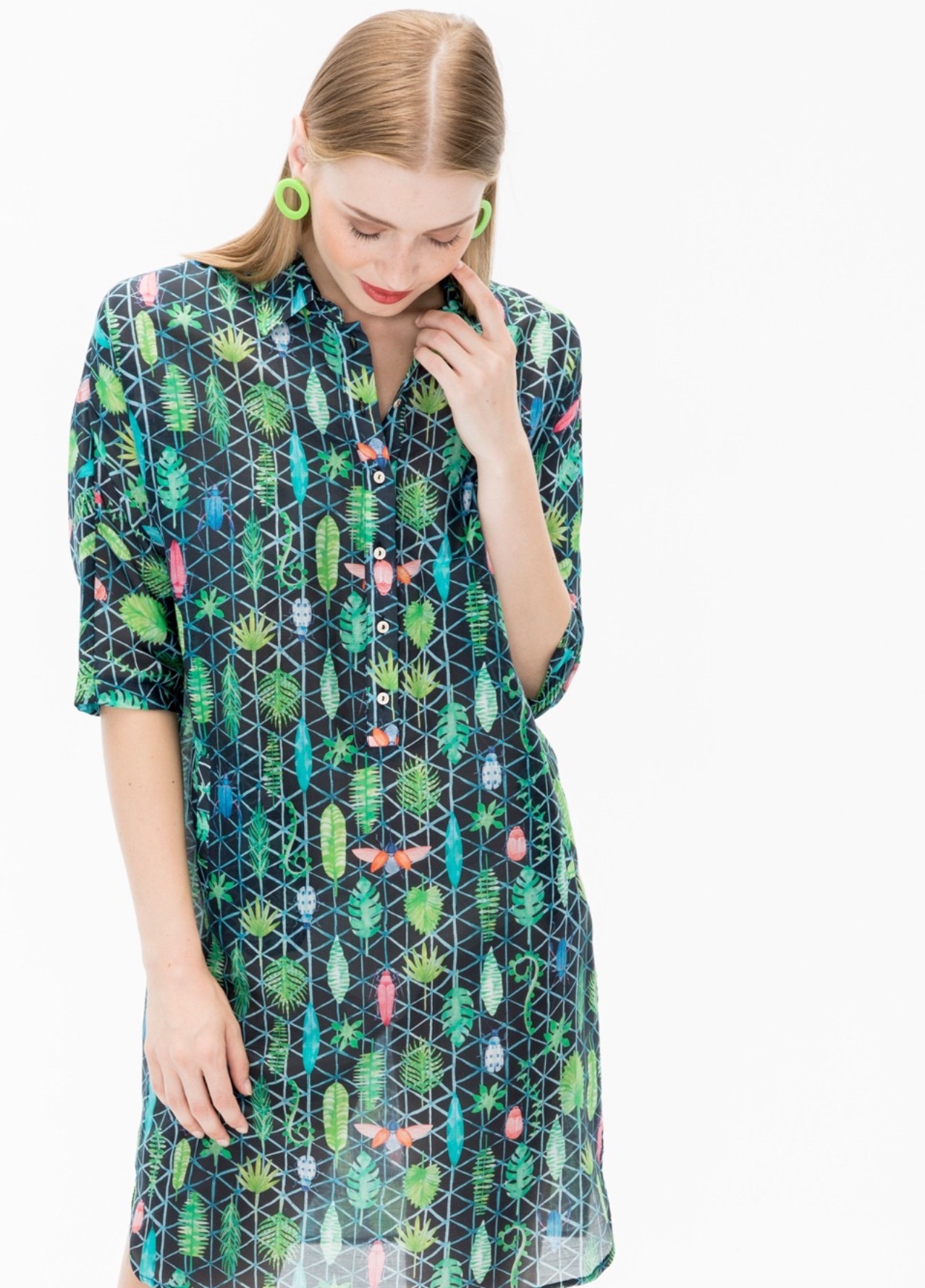 Rita Shirt Dress with Tie Belt