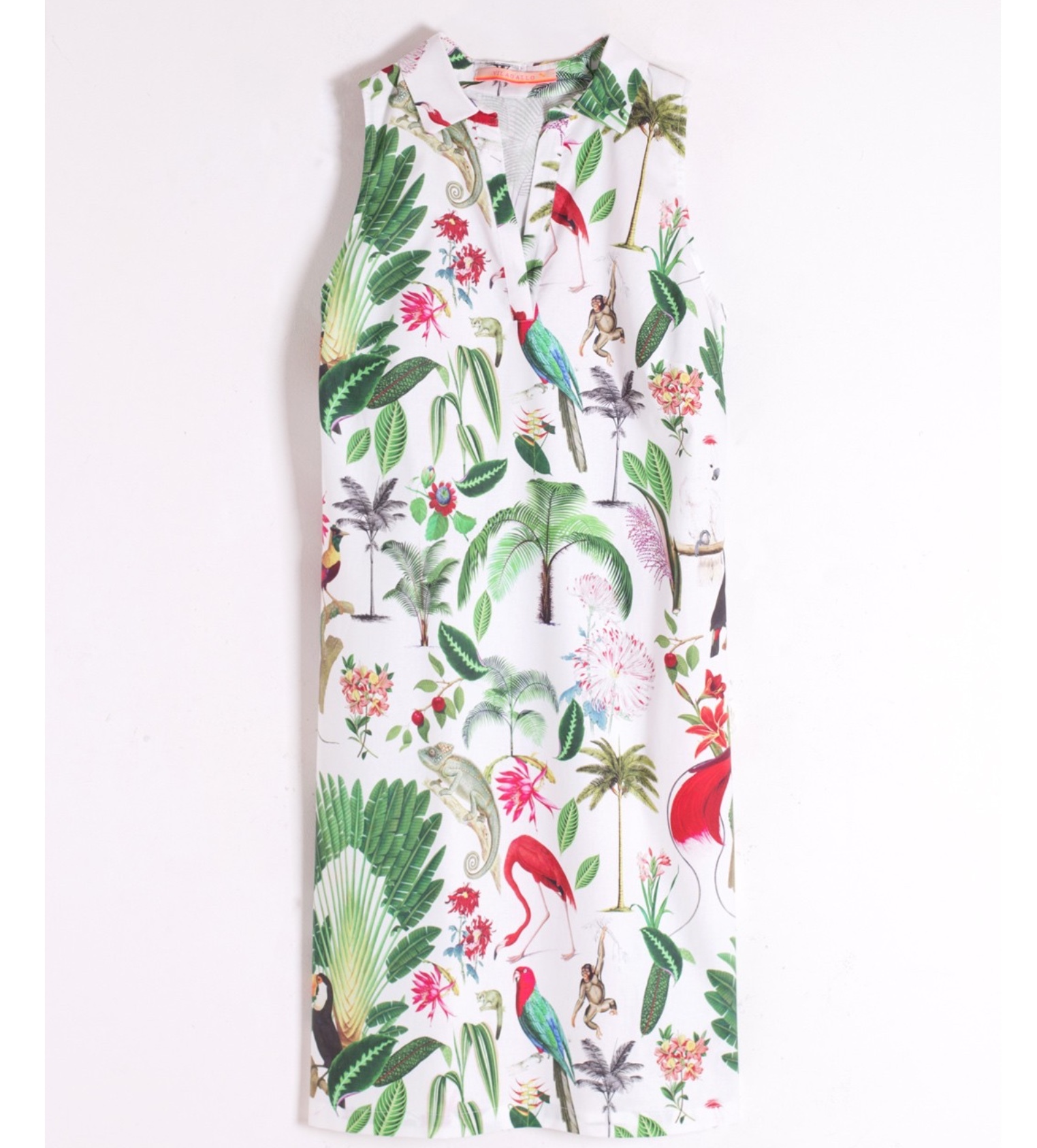 Cassie Shirt Dress with Jungle Print