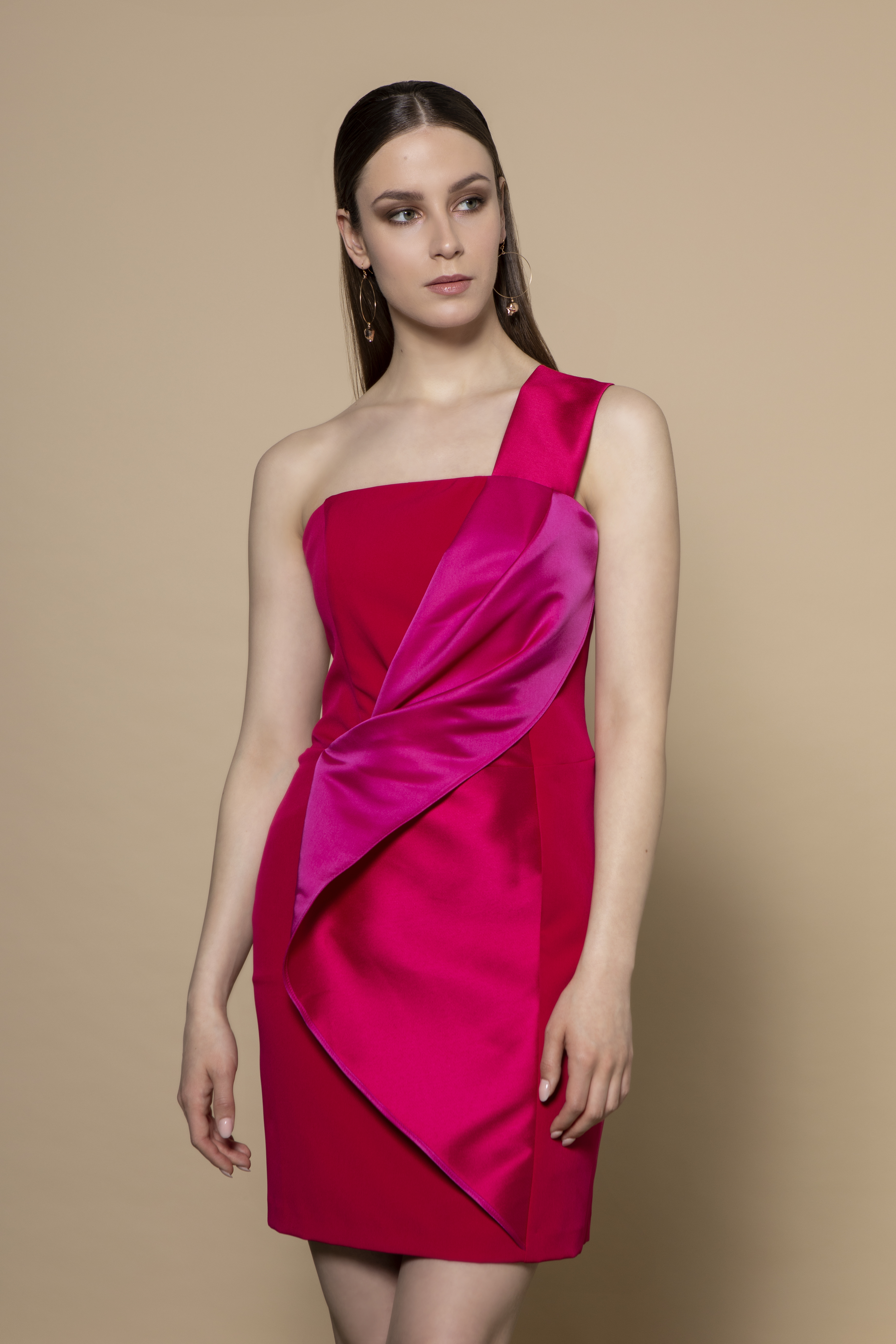 Breton Dress in Raspberry CKSISTERSBRETONPINK