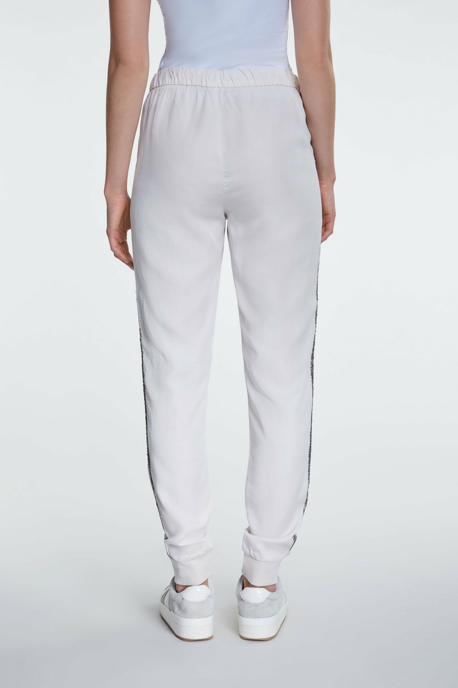 Lyocell Jogger With Glitter Stripe