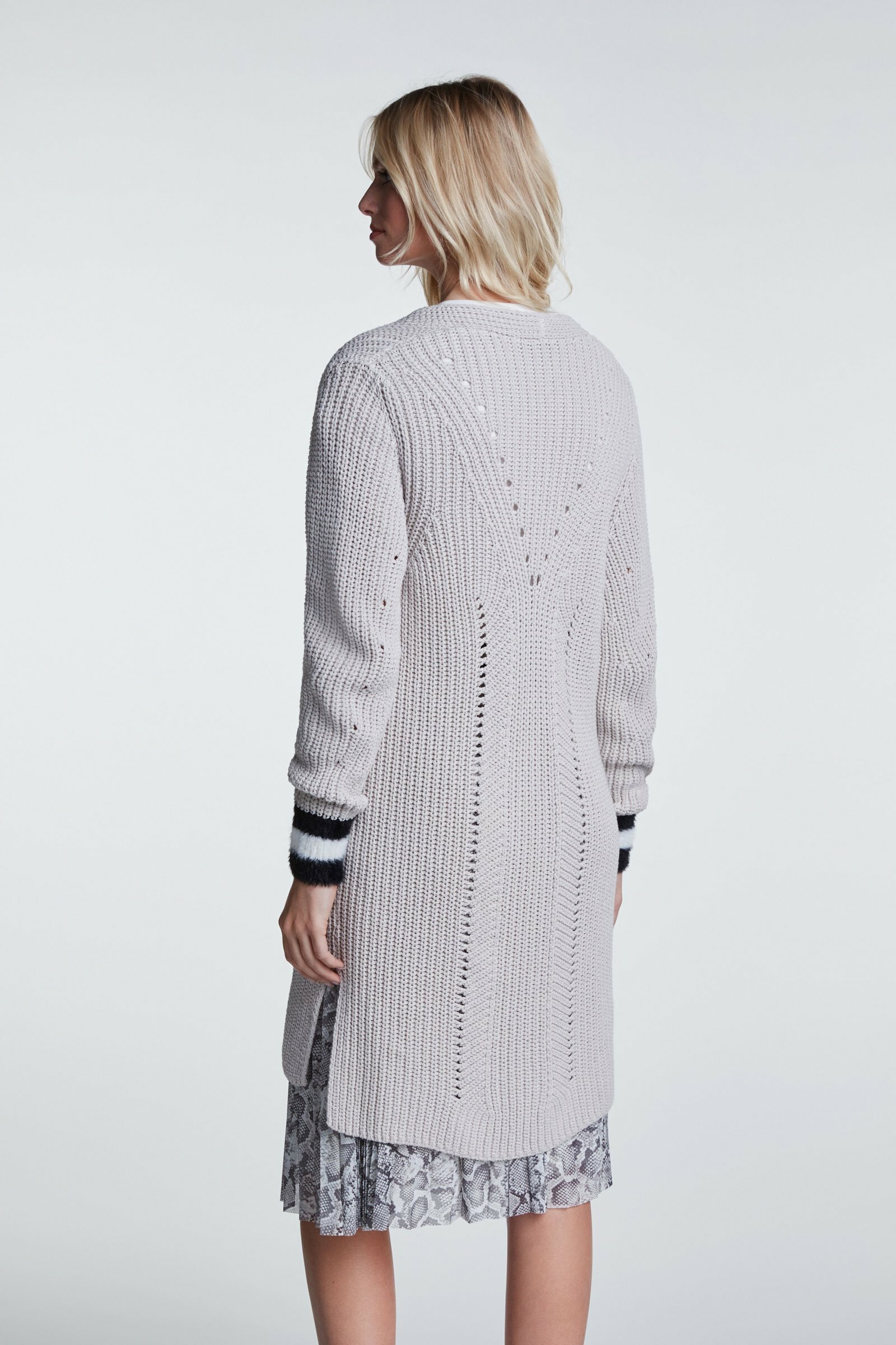 Sporty Long Soft Knit Coat