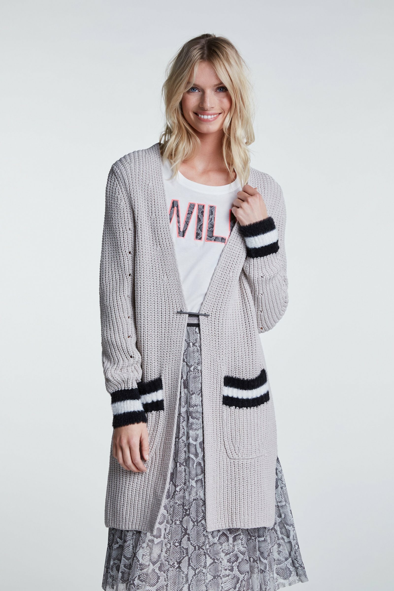 Sporty Long Soft Knit Coat