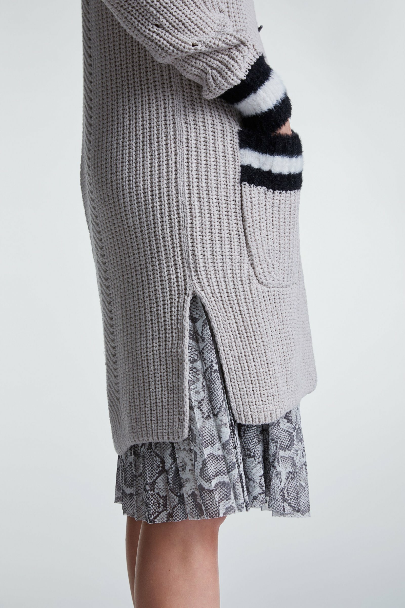 Sporty Long Soft Knit Coat