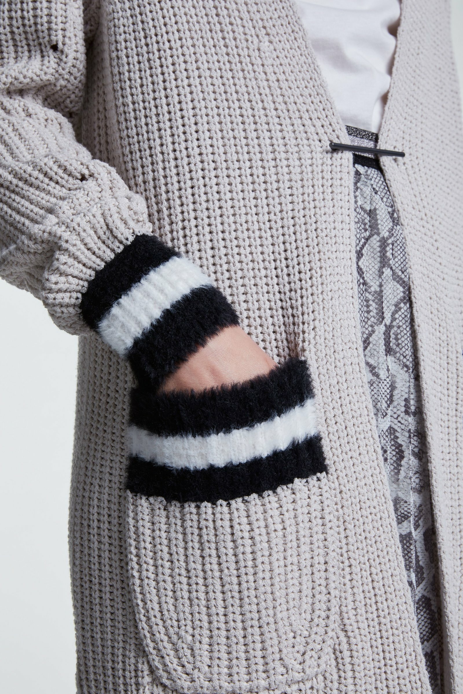 Sporty Long Soft Knit Coat