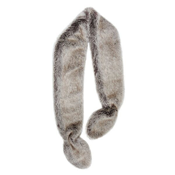 Helen Moore Slim Vixen Faux Fur Wrap truffle