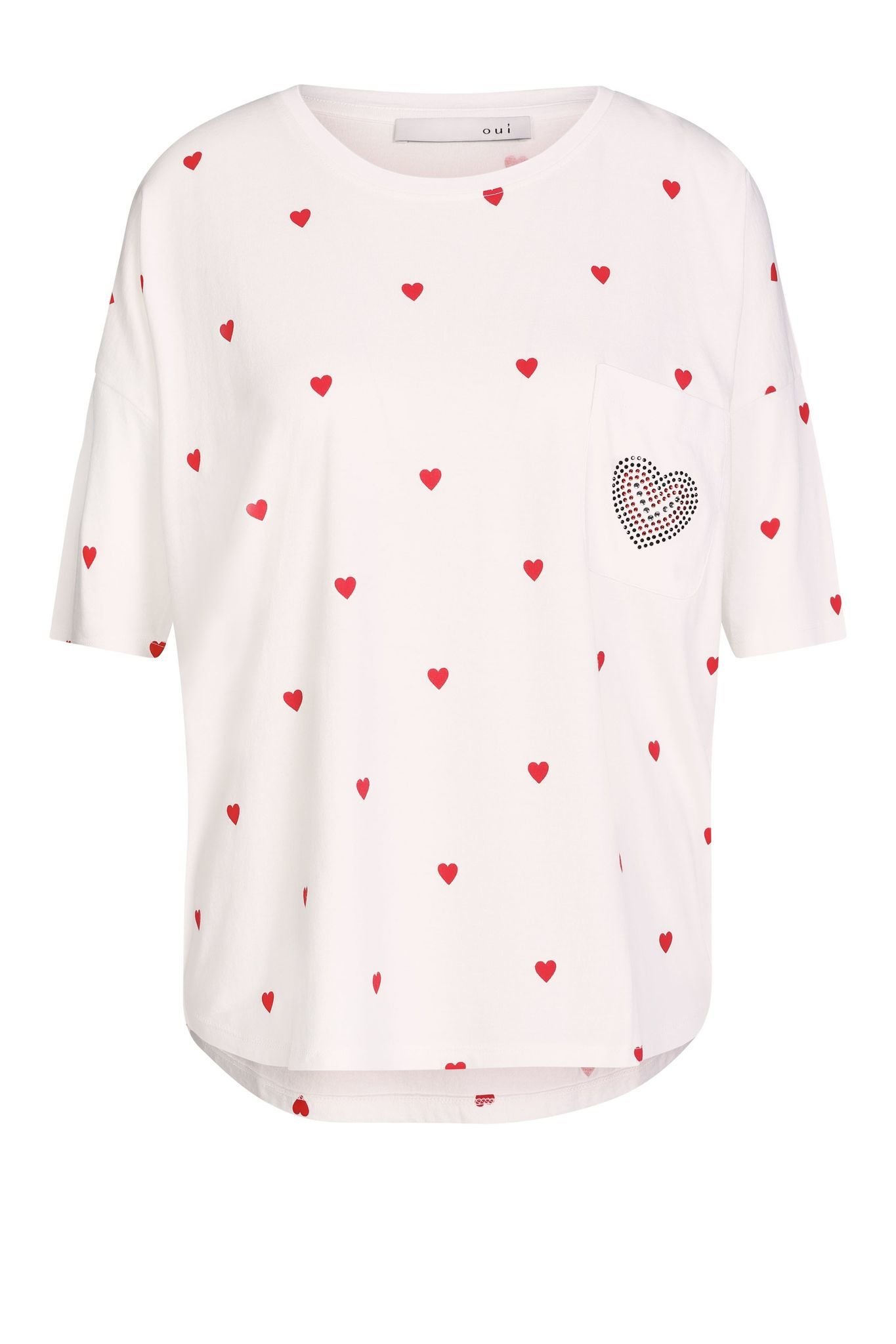 Tshirt With Hearts OUTO62947