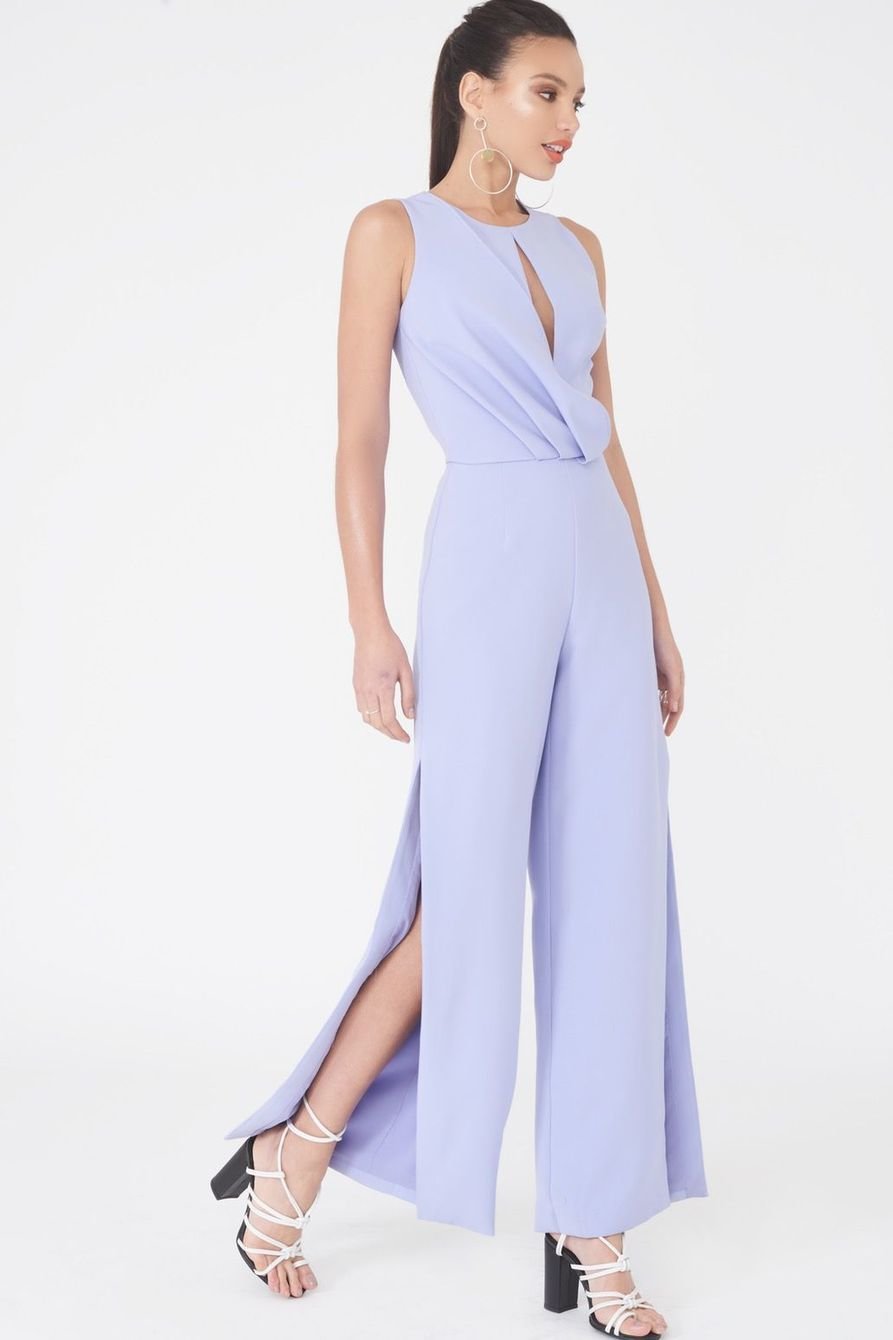 Wide Leg Jumpsuit Blue