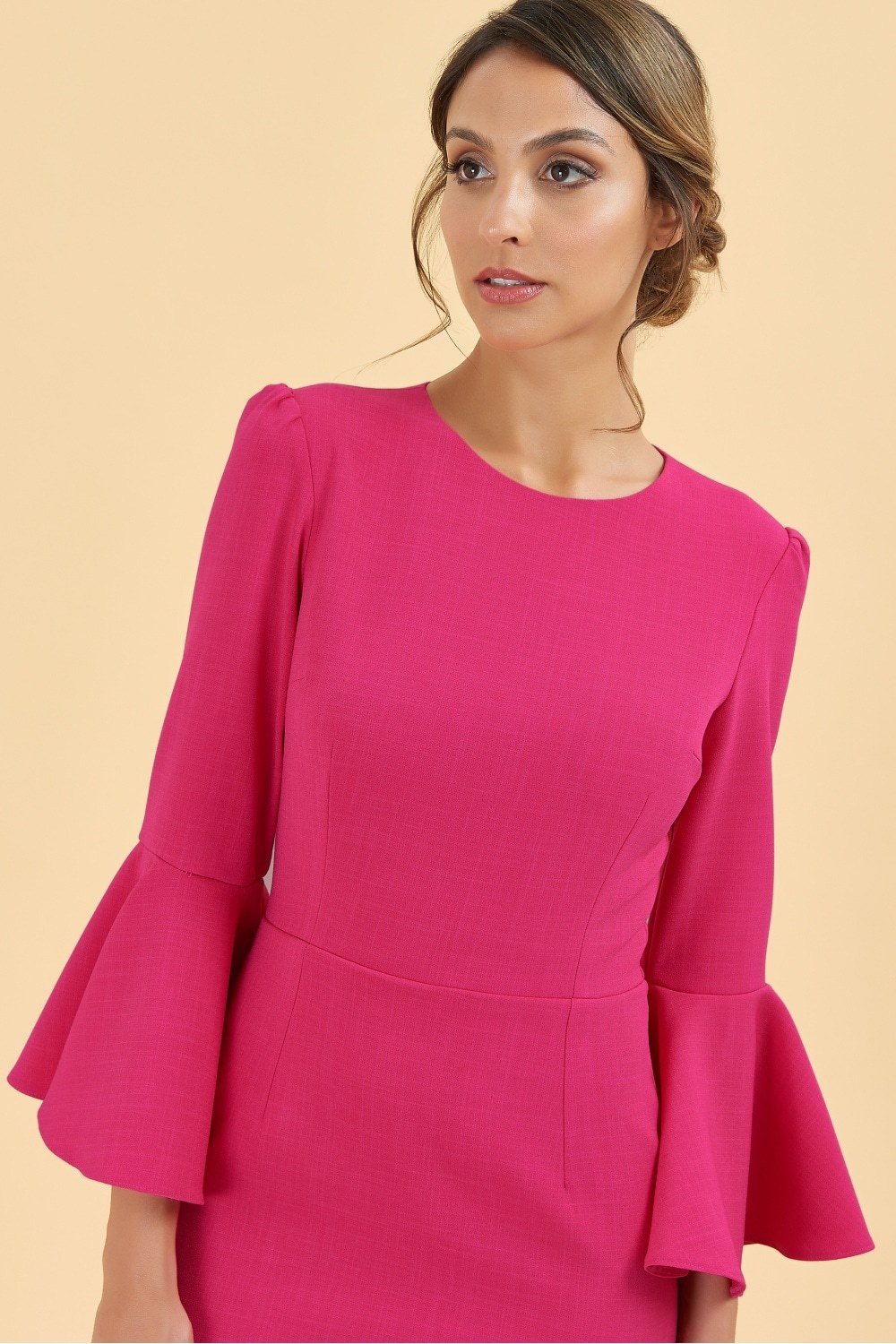 Gia Pencil Dress Raspberry
