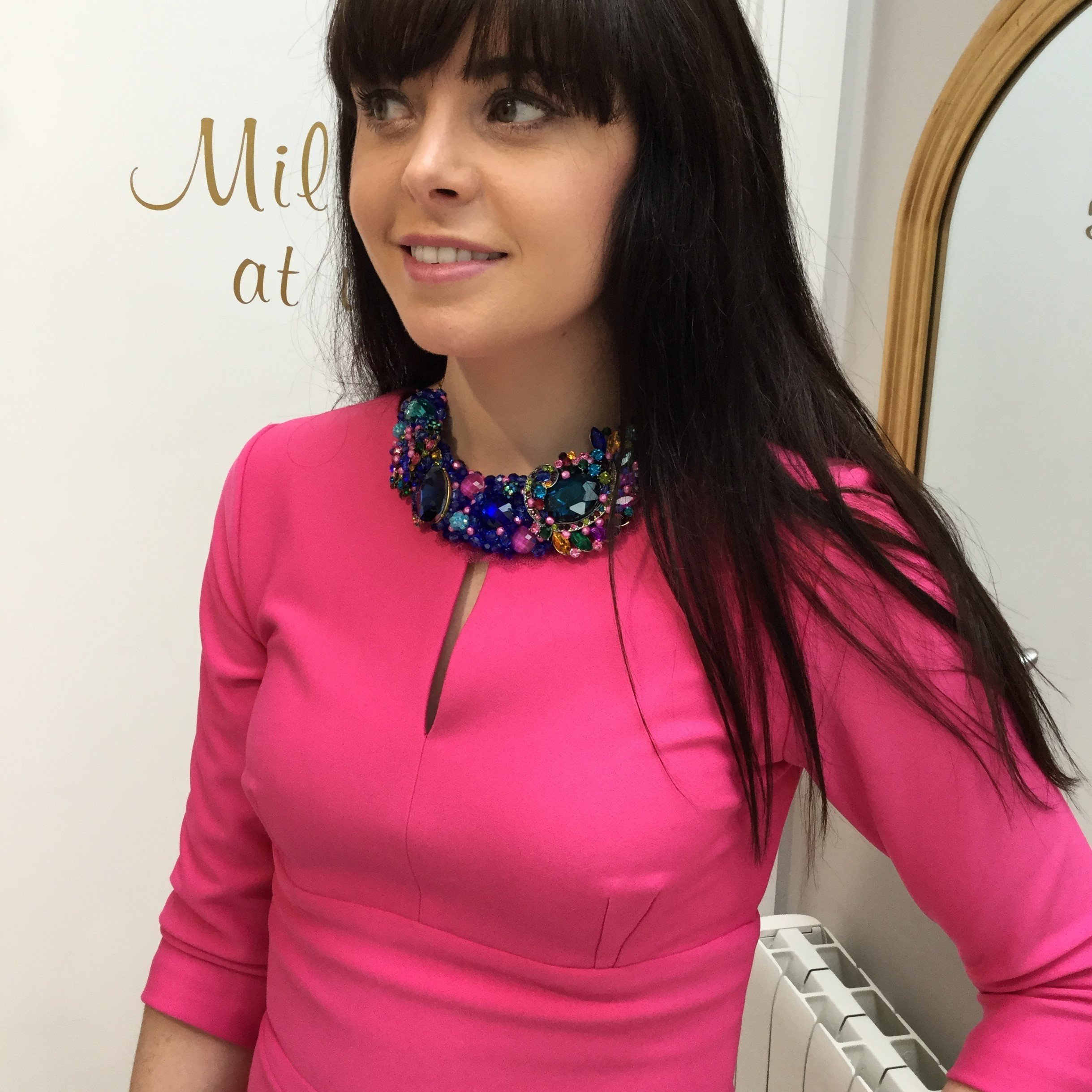 Daphne Dress Hibiscus Pink
