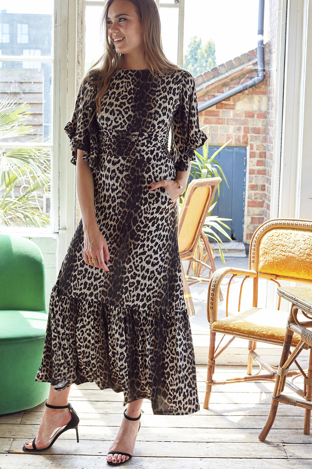 Gabriella Maxi in Leopard Print 00009