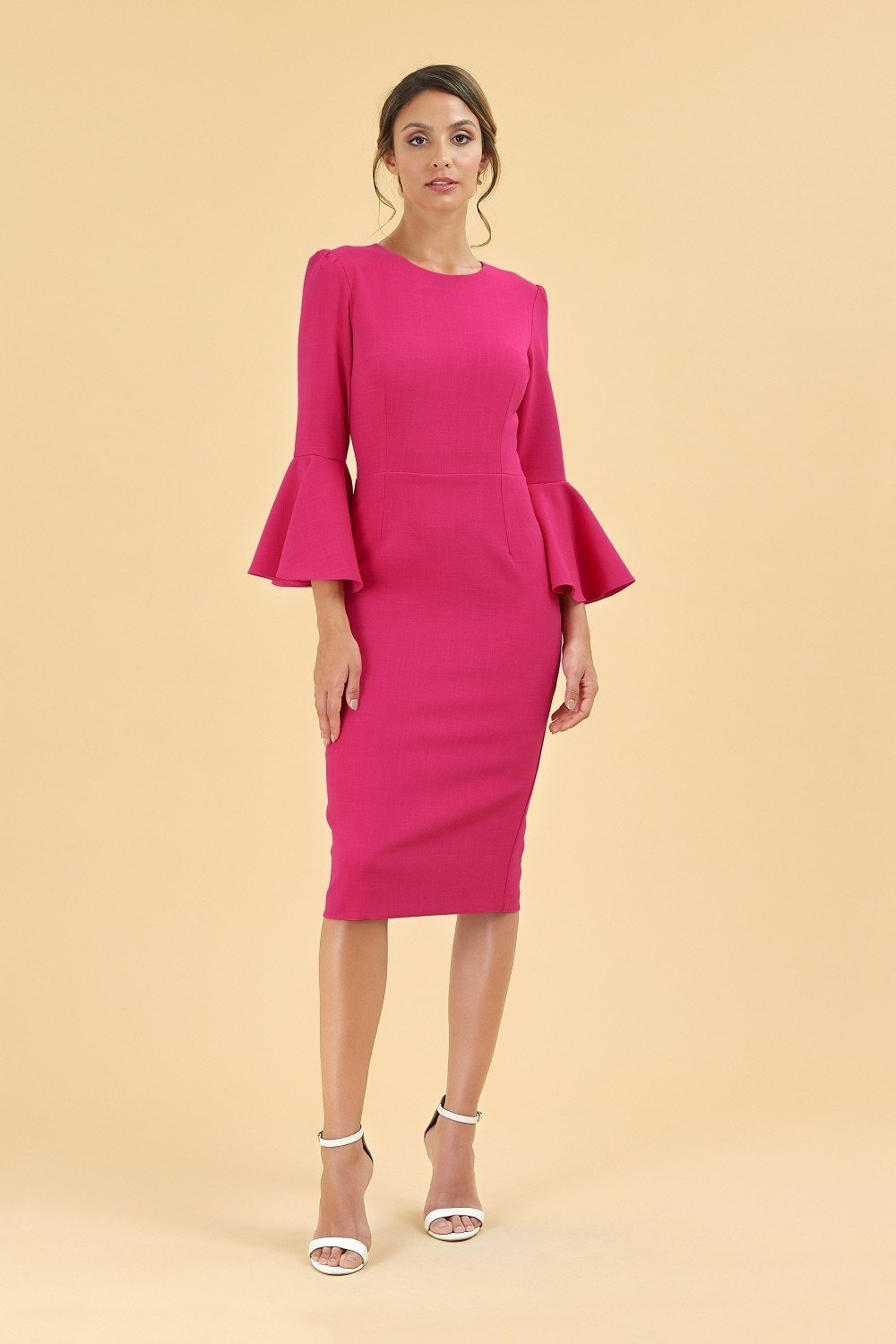 Gia Pencil Dress Raspberry PDCDRGIA