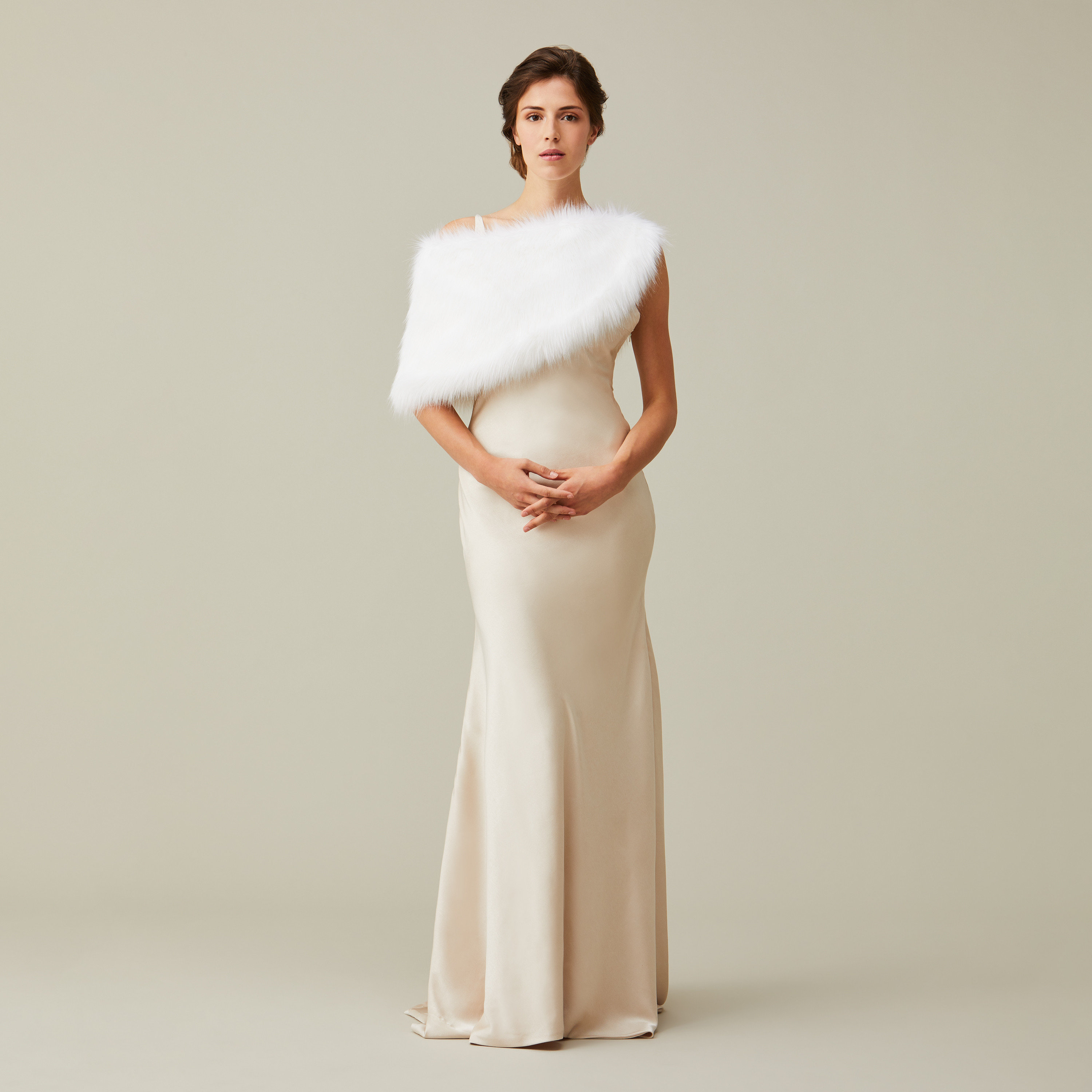 Helen Moore Bridal Shoulder Wrap ermine Q8TBBSP0ZZXK2