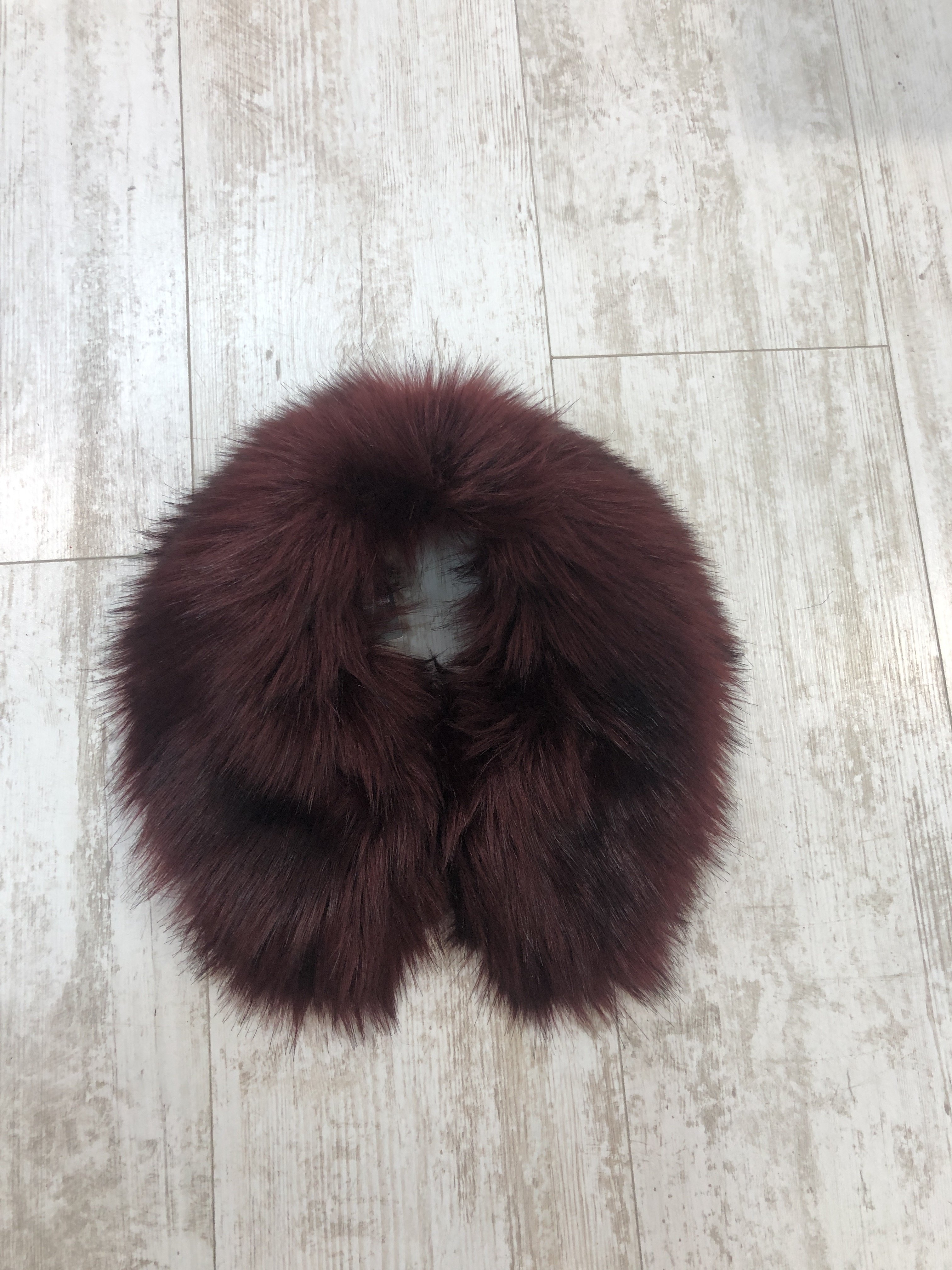 Helen Moore Shirt Collar Fur burgundy 17P9Q8M3690EM