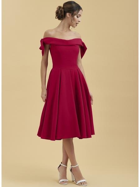 Tilly Swing Dress in Red