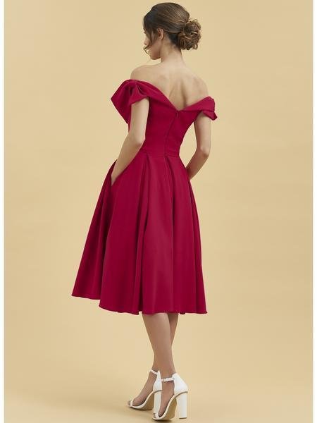 Tilly Swing Dress in Red