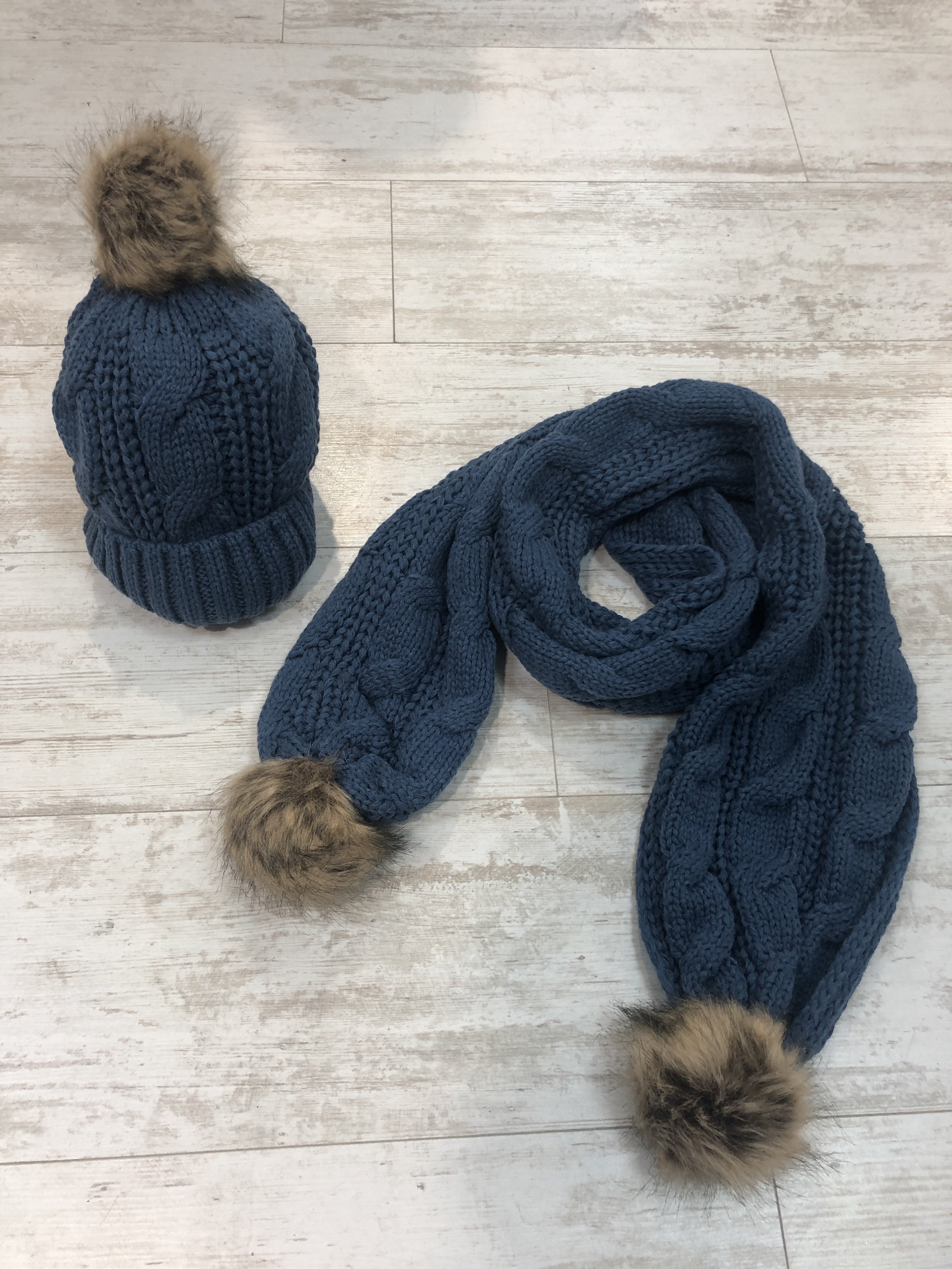 Hat And Scarf Set blue
