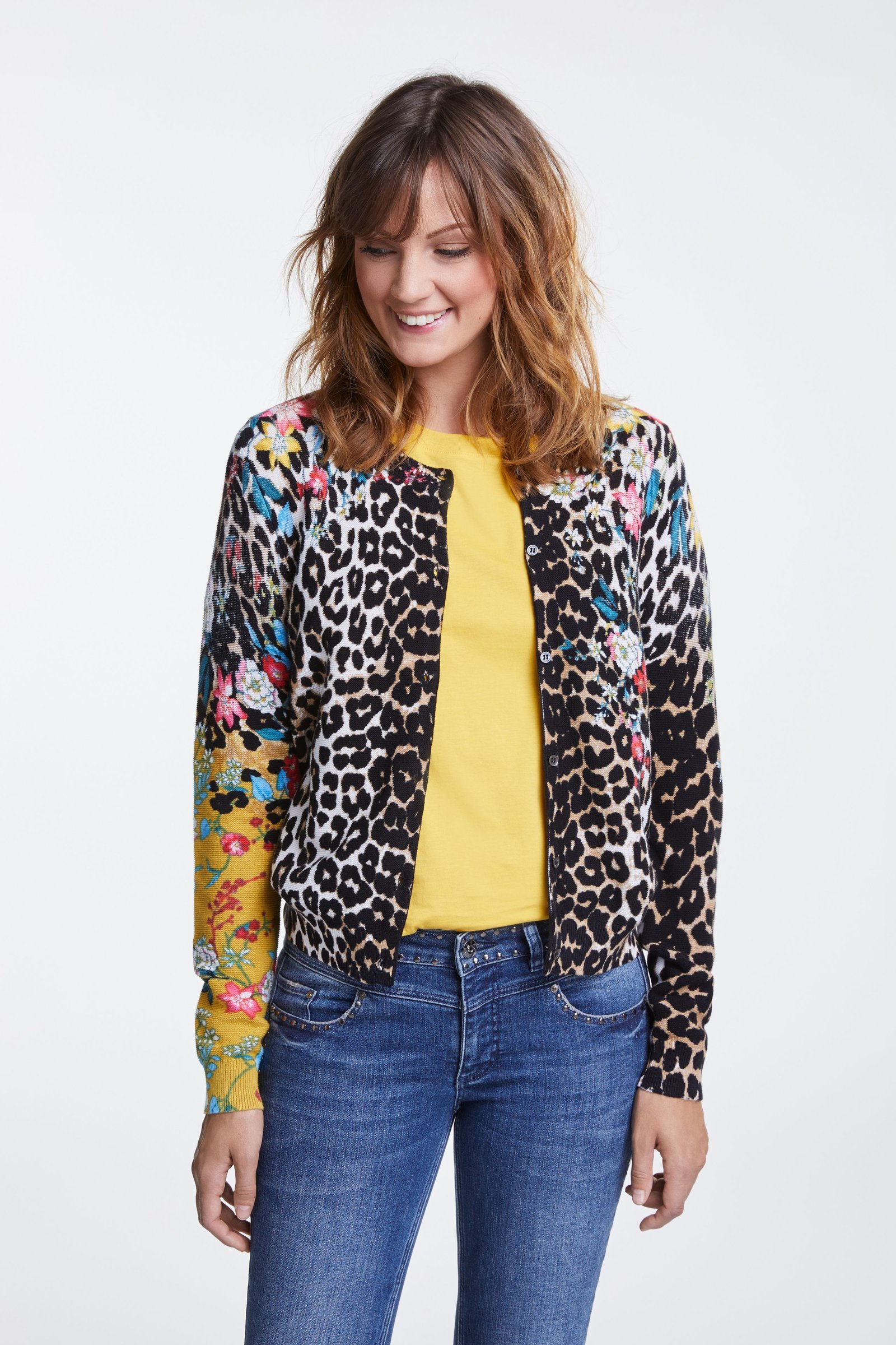 Colourful Printed Cardigan OUICARDI