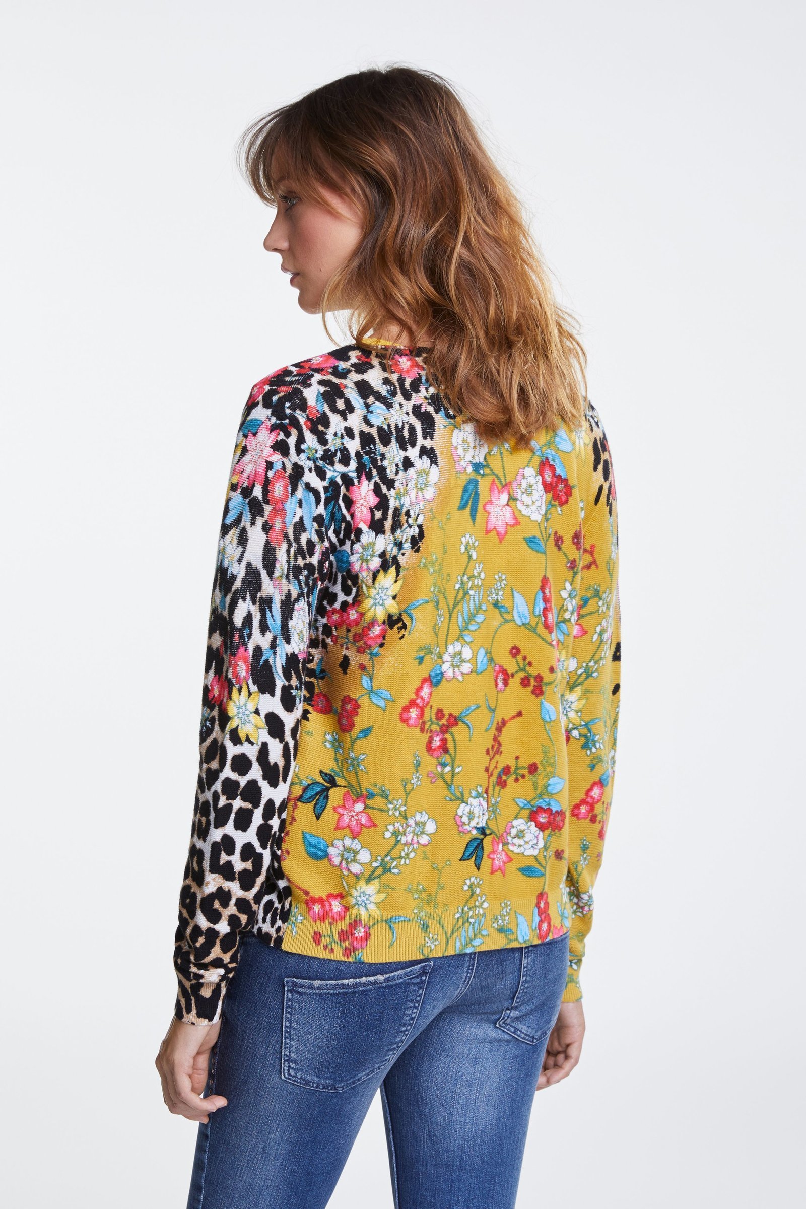 Colourful Printed Cardigan