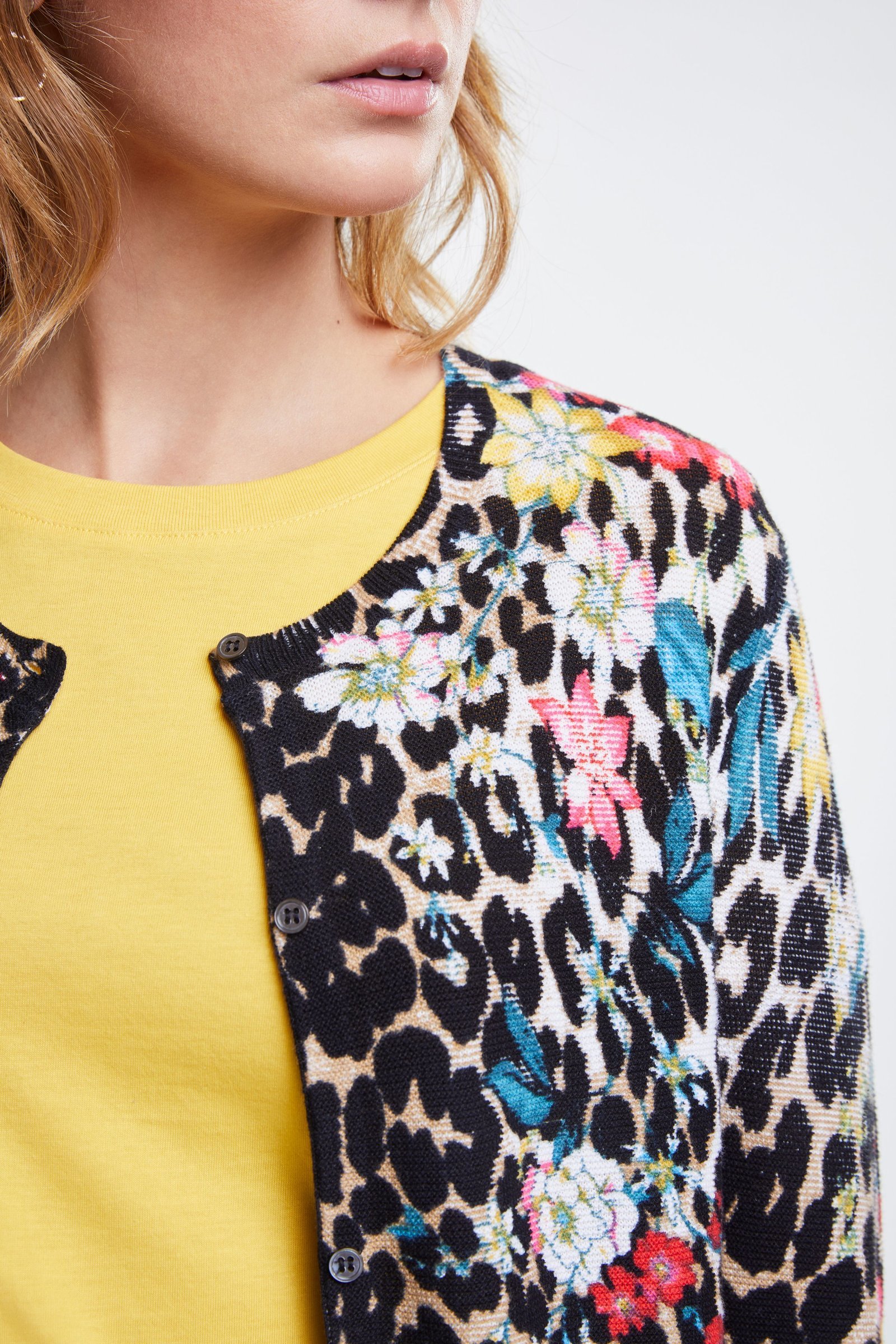 Colourful Printed Cardigan