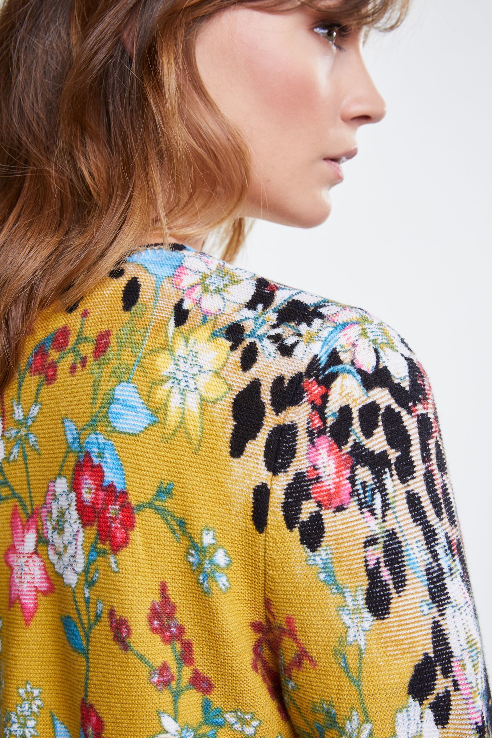Colourful Printed Cardigan