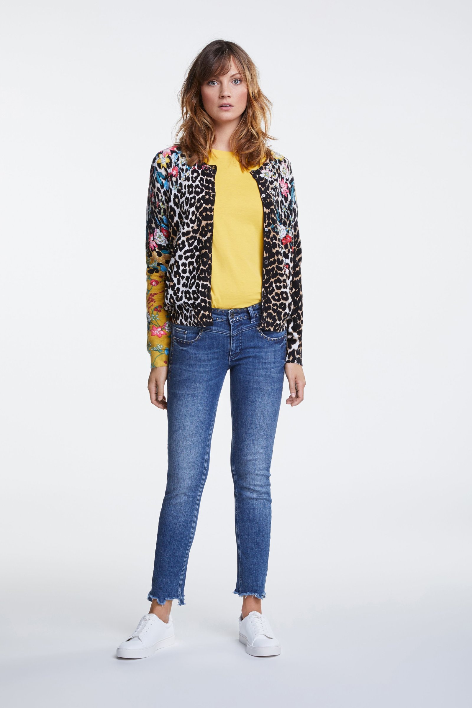 Colourful Printed Cardigan