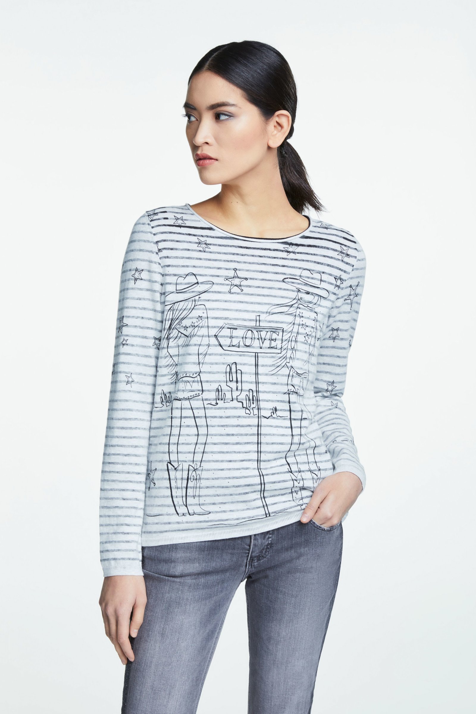Lola Sweater with Western Theme